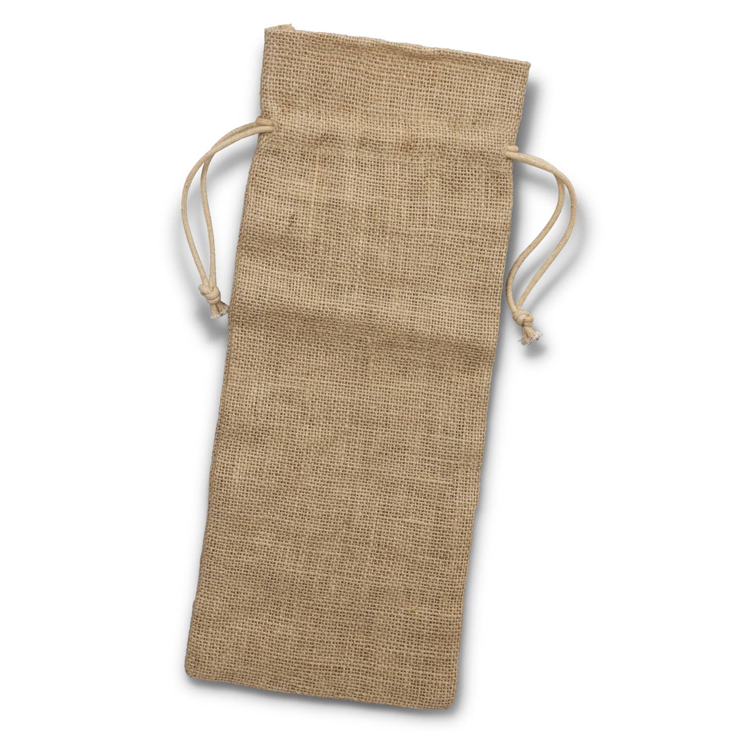 Jute Wine Drawstring Bag - 122387 Image Natural