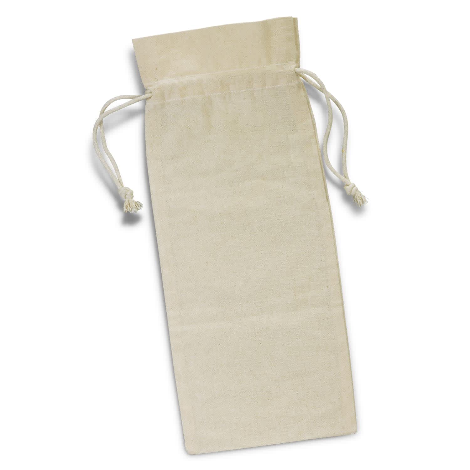 Cotton Wine Drawstring Bag - 123019 Image Natural