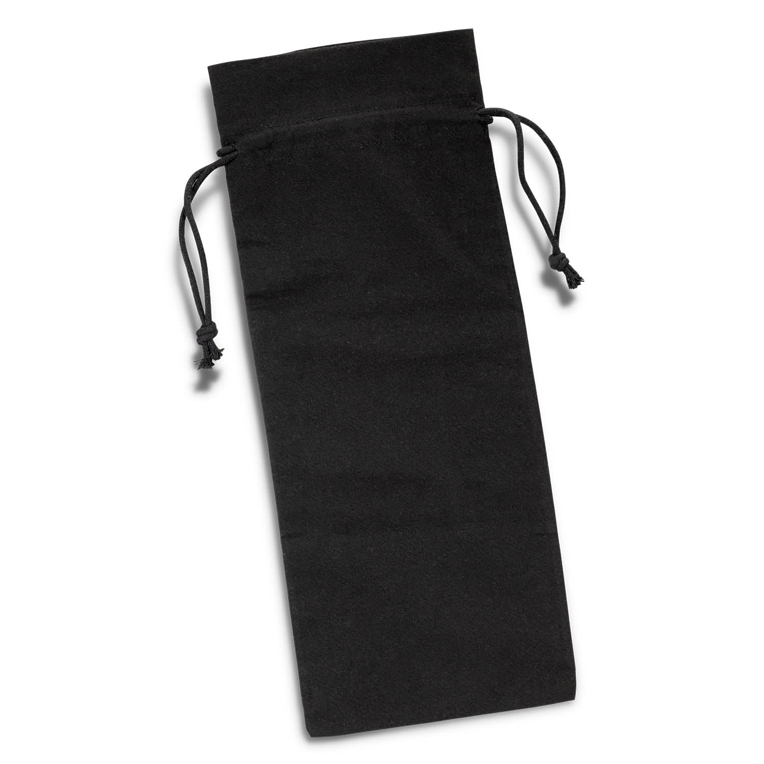 Cotton Wine Drawstring Bag - 123019 Image Black