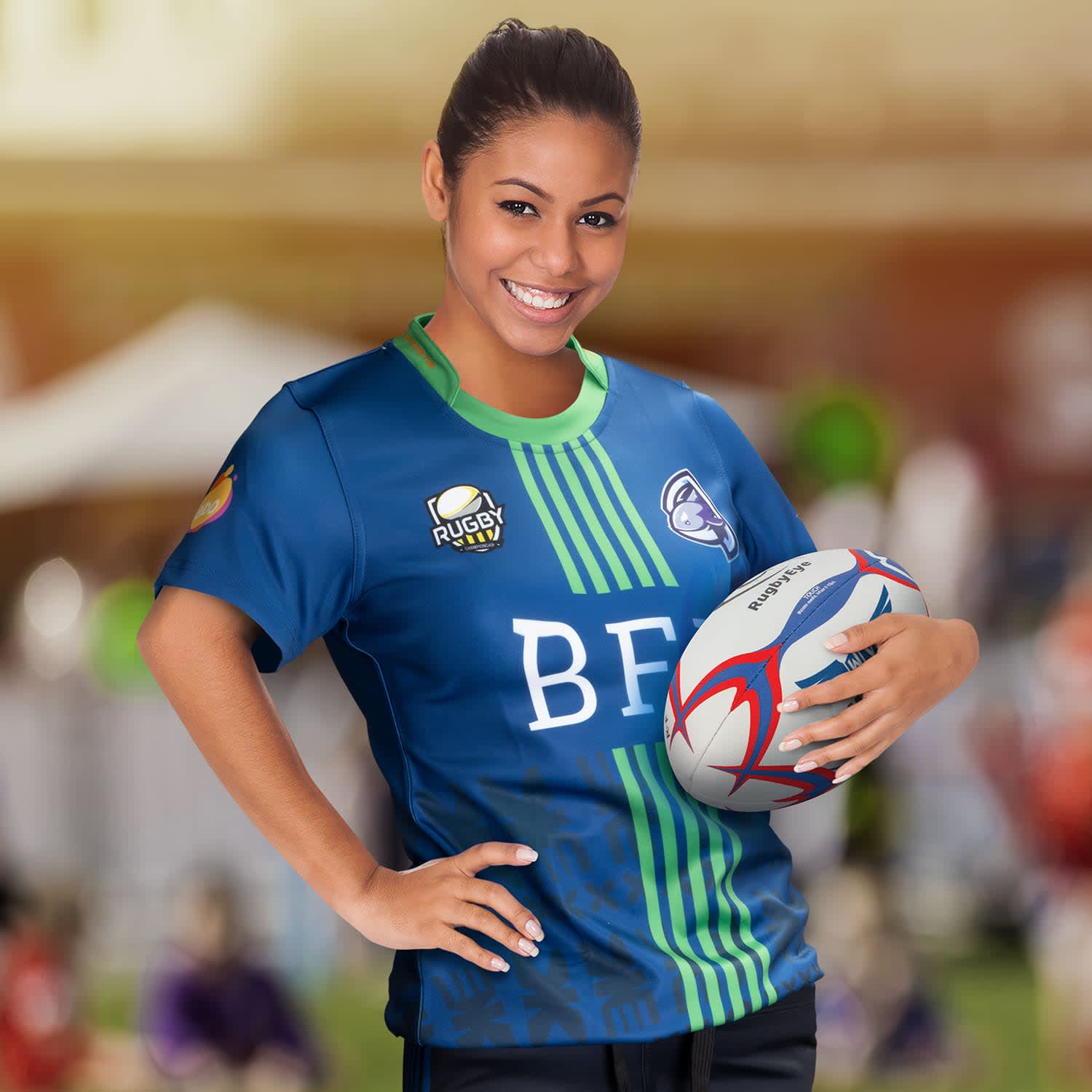 Custom Womens Rugby T-Shirt - 123353 Image