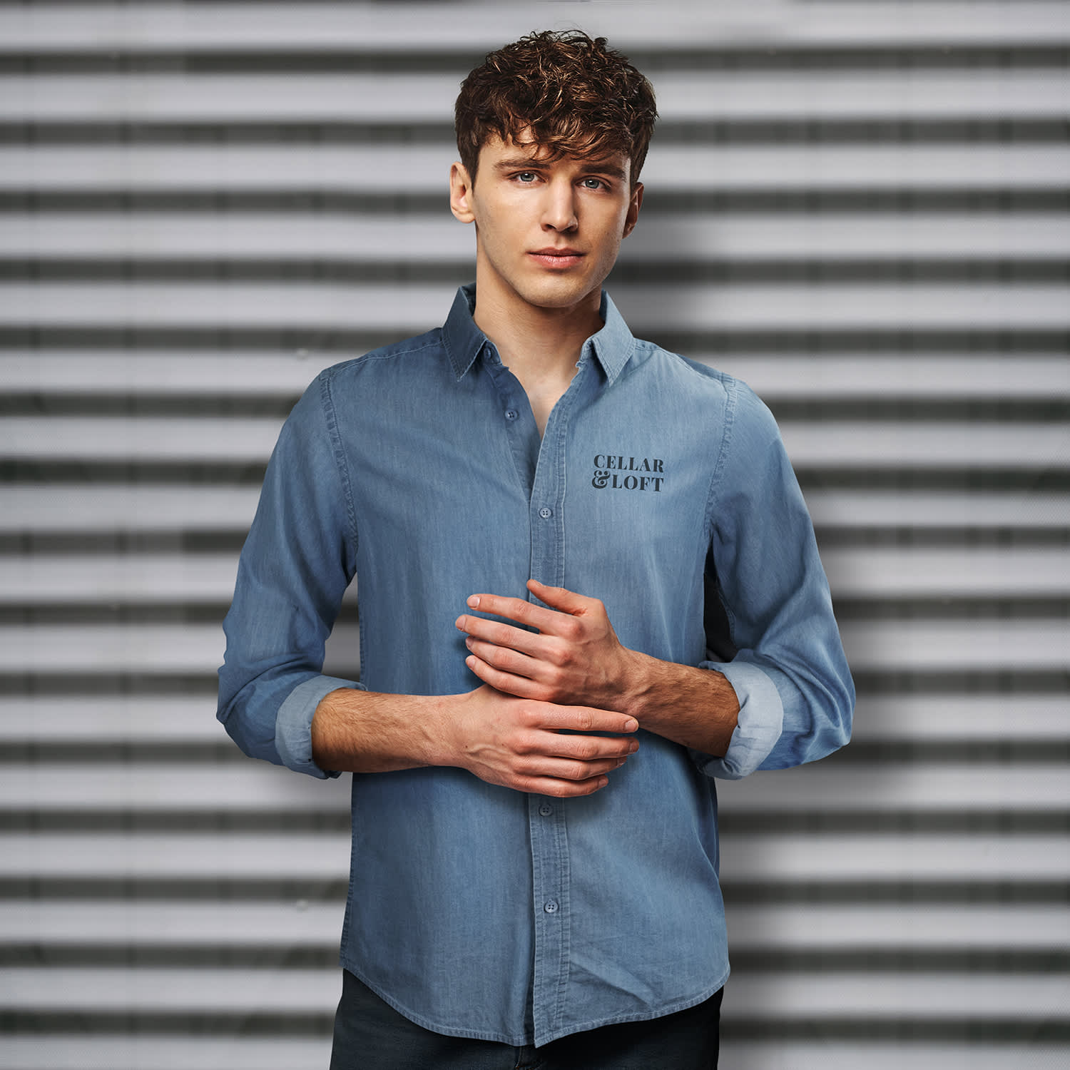 TRENDSWEAR Chester Men's Denim Shirt - 123609 Image