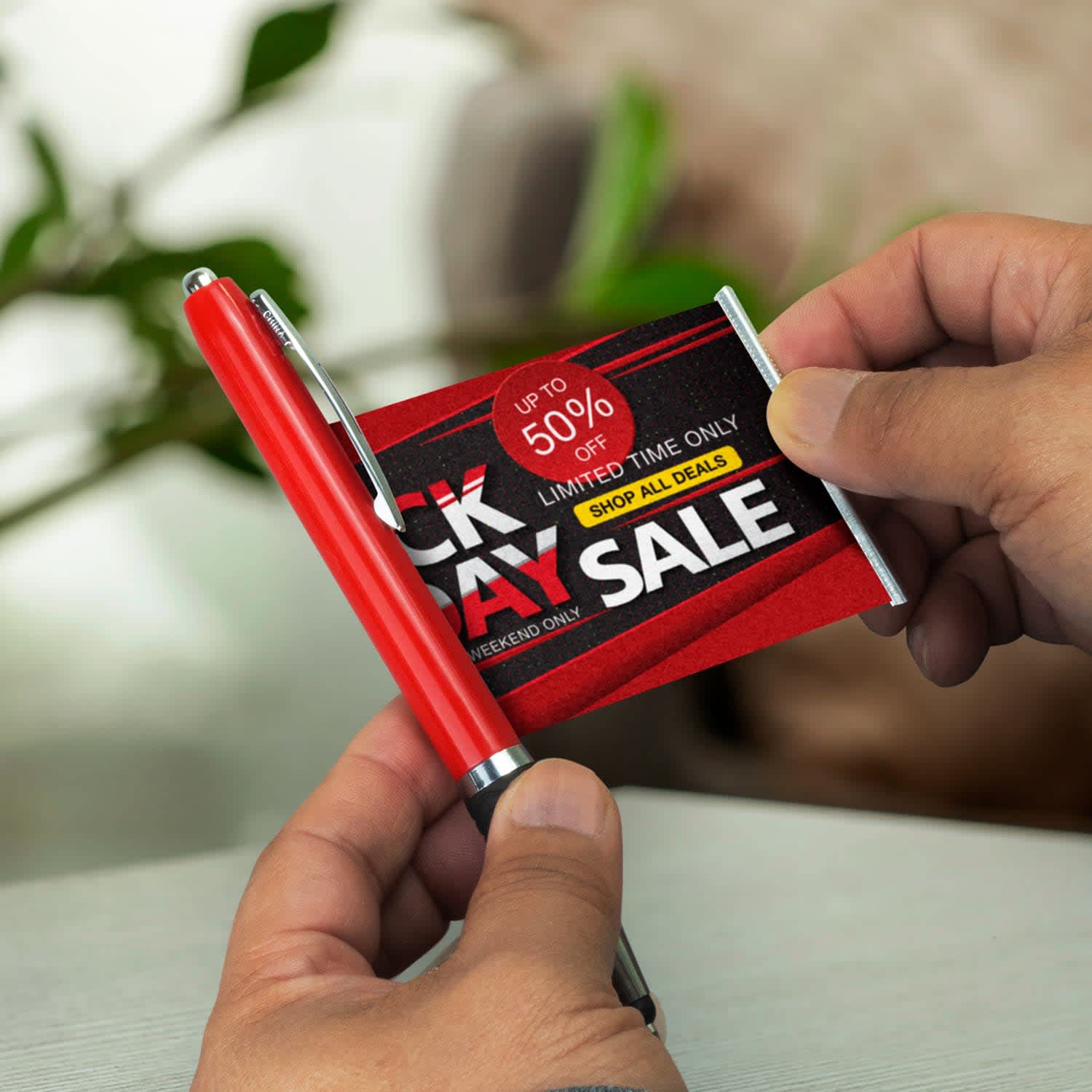 Neptune Stylus Banner Pen - 123617 Image