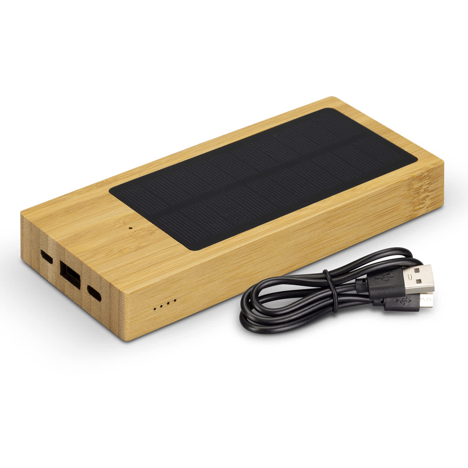 NATURA Bamboo Solar Power Bank - 123651 Image