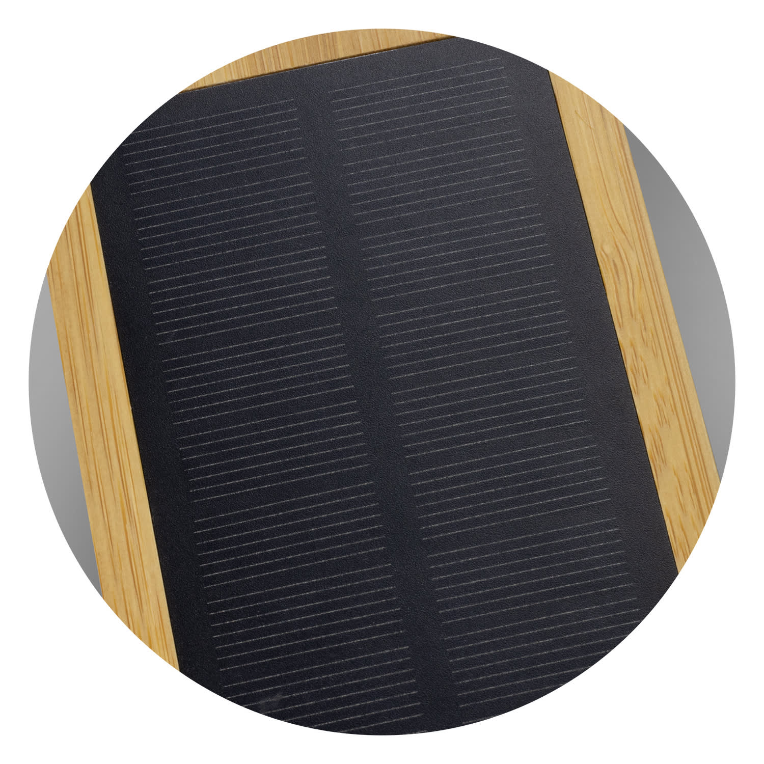 NATURA Bamboo Solar Power Bank - 10,000mAh Eco-Friendly Portable Charger with Solar Panels