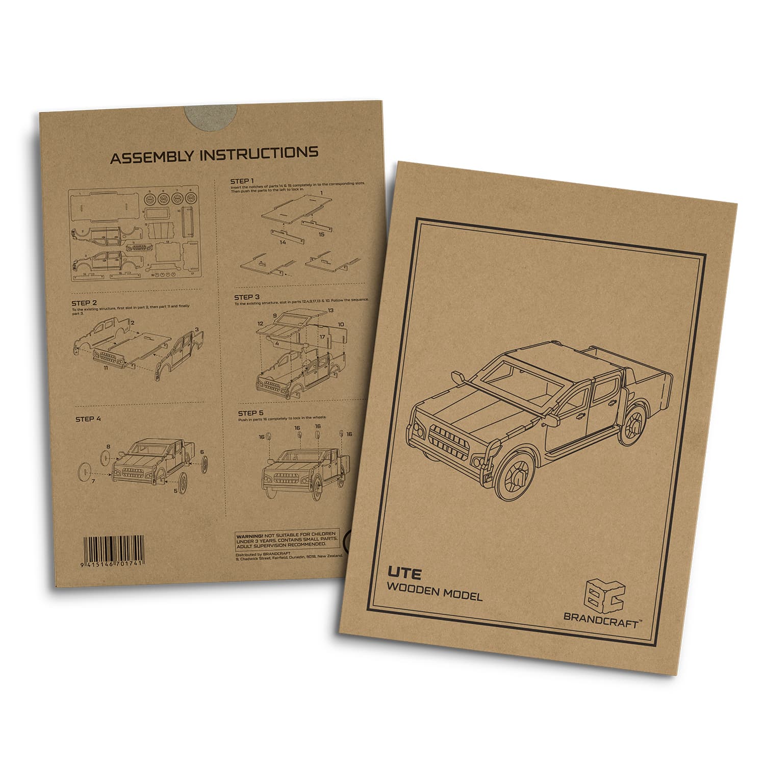 BRANDCRAFT UTE Wooden Model - 124027 Image 