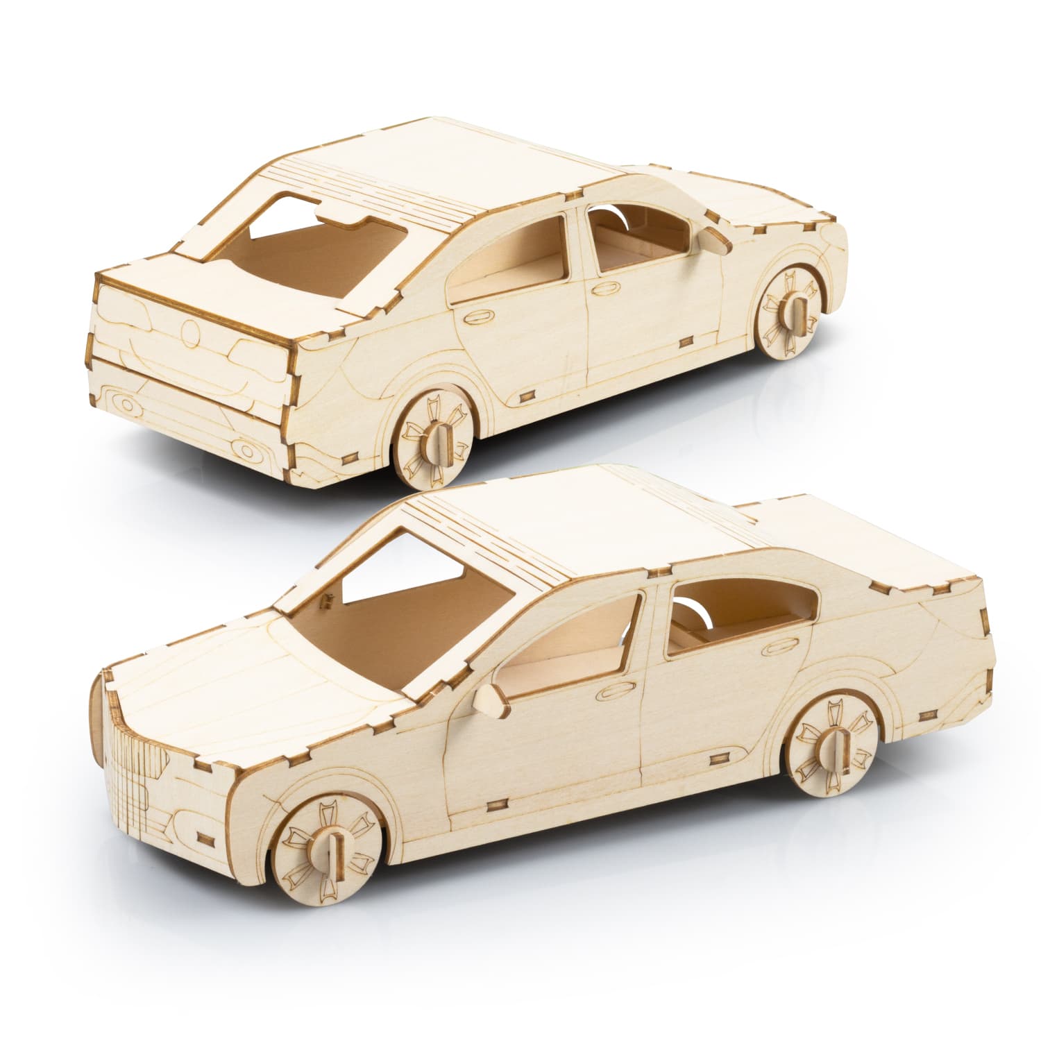 BRANDCRAFT Sedan Car Wooden Model - 124030 Image