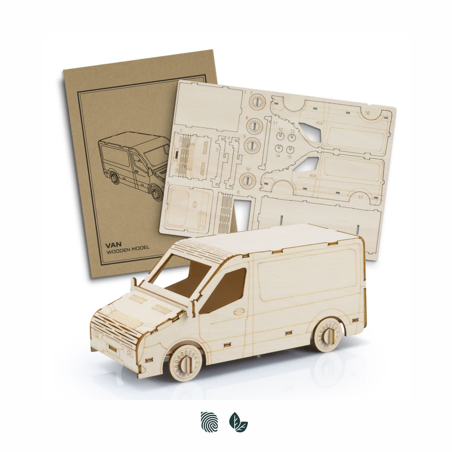 BRANDCRAFT Van Wooden Model