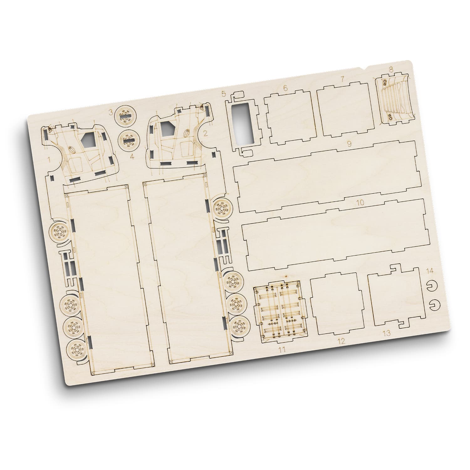 BRANDCRAFT Large Truck Wooden Model - 124033 Image