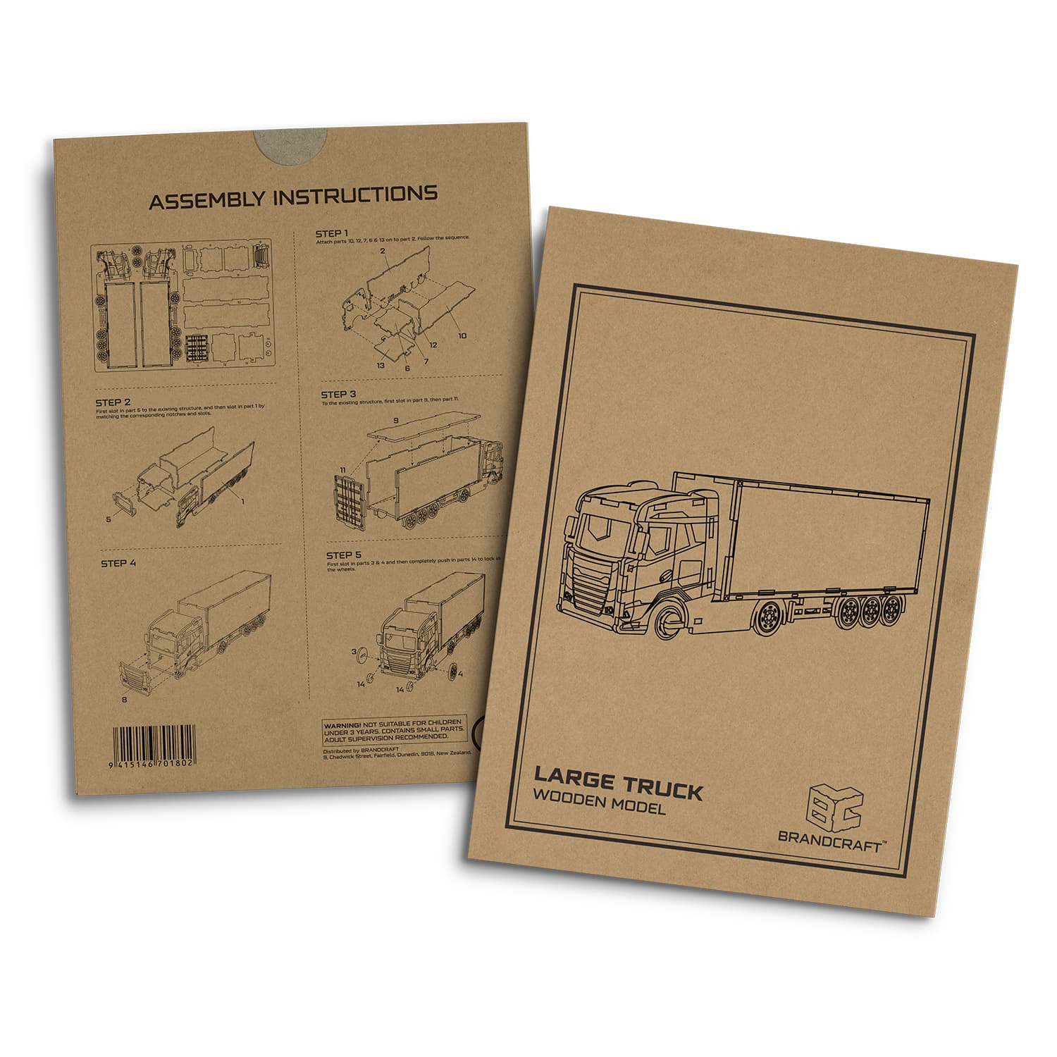 BRANDCRAFT Large Truck Wooden Model - 124033 Image