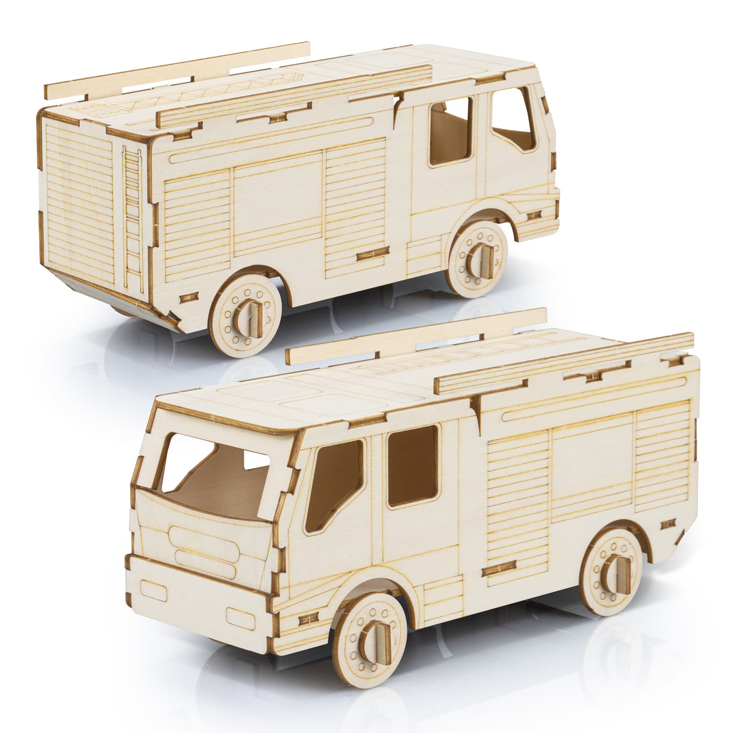BRANDCRAFT Fire Truck Wooden Model - 124034 Image