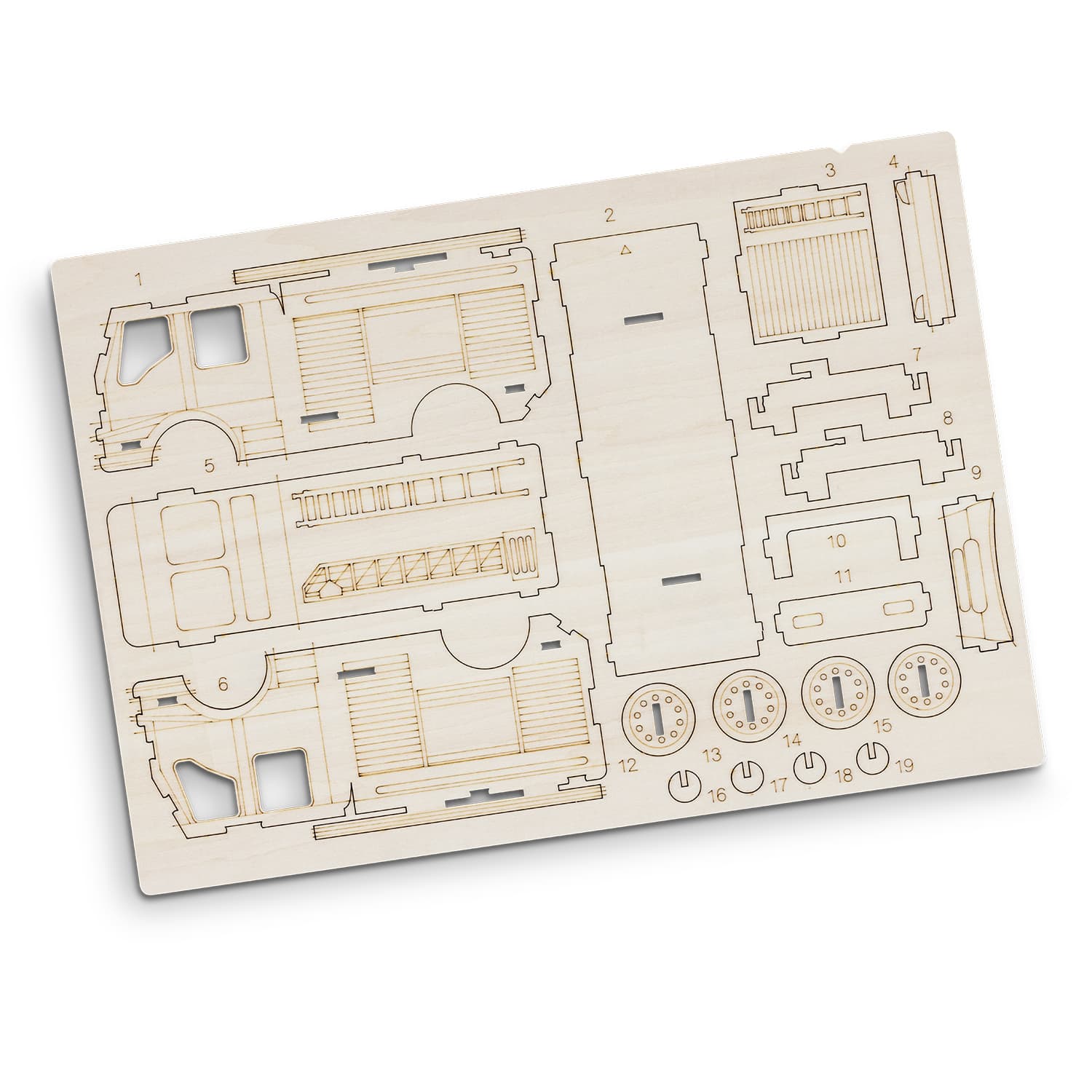 BRANDCRAFT Fire Truck Wooden Model - 124034 Image