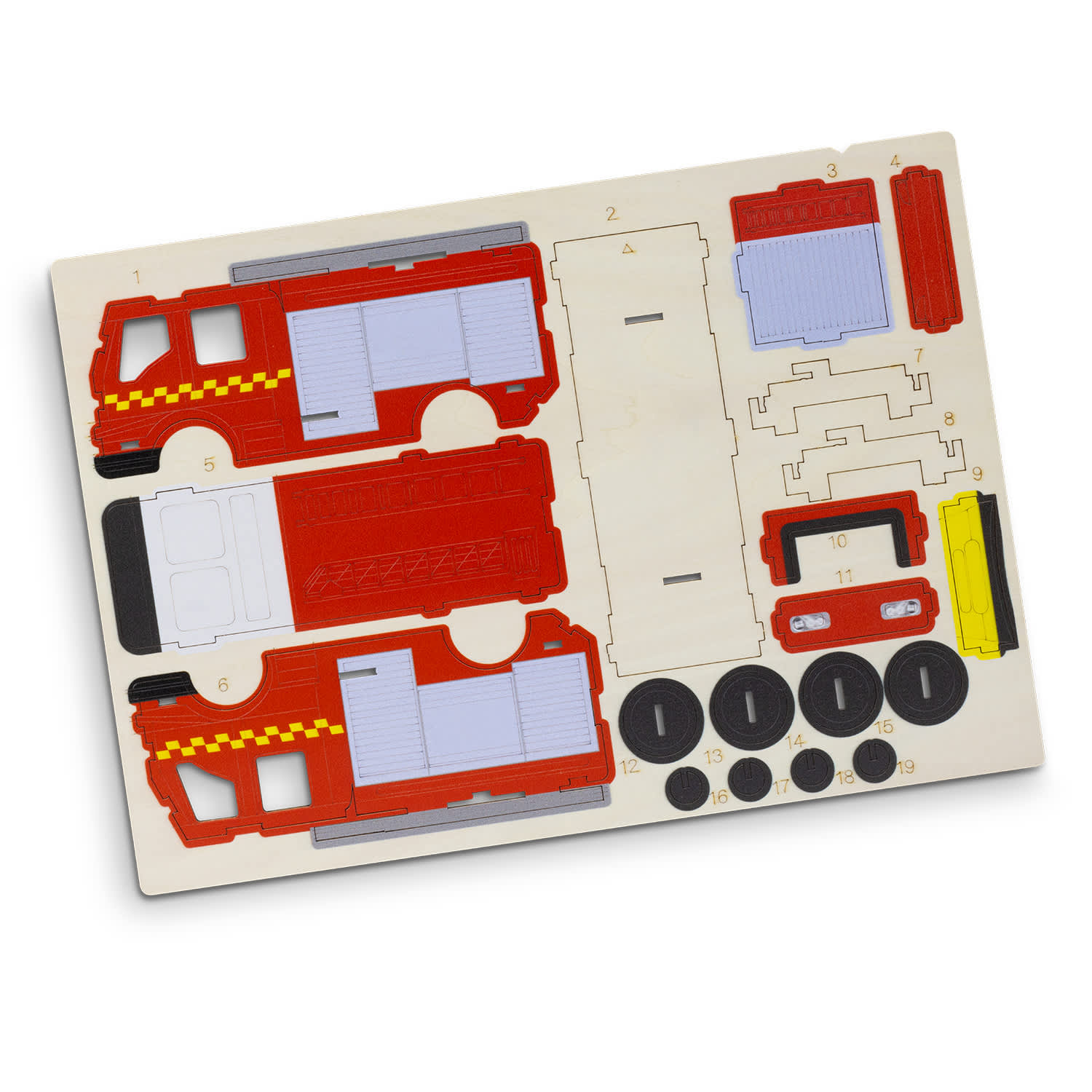 BRANDCRAFT Fire Truck Wooden Model - 124034 Image