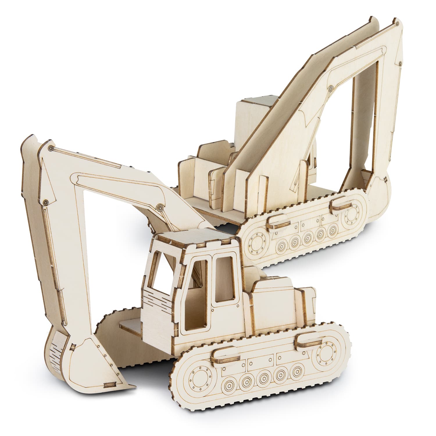 BRANDCRAFT Excavator Wooden Model - 124035 Image