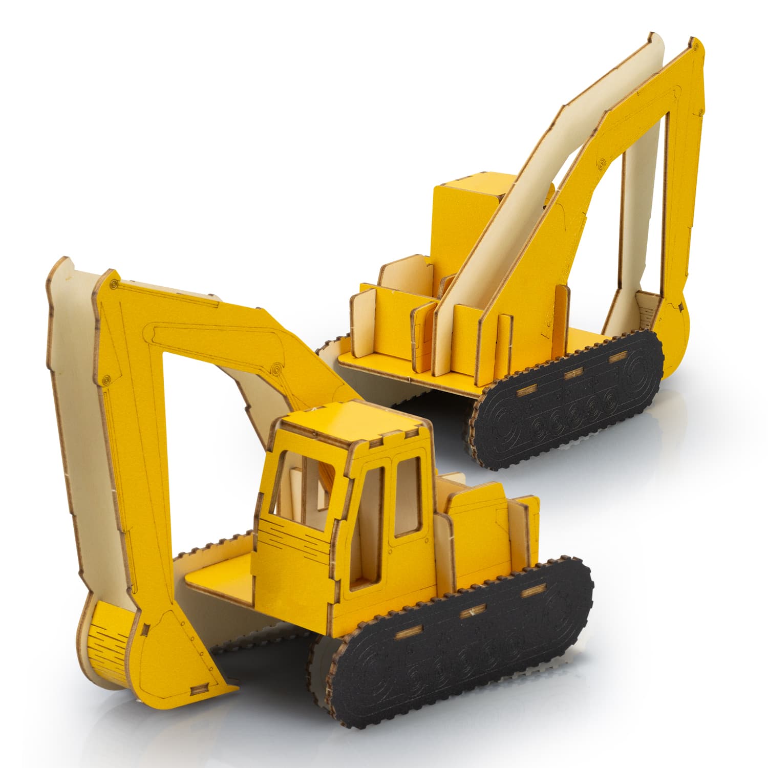 BRANDCRAFT Excavator Wooden Model - 124035 Image