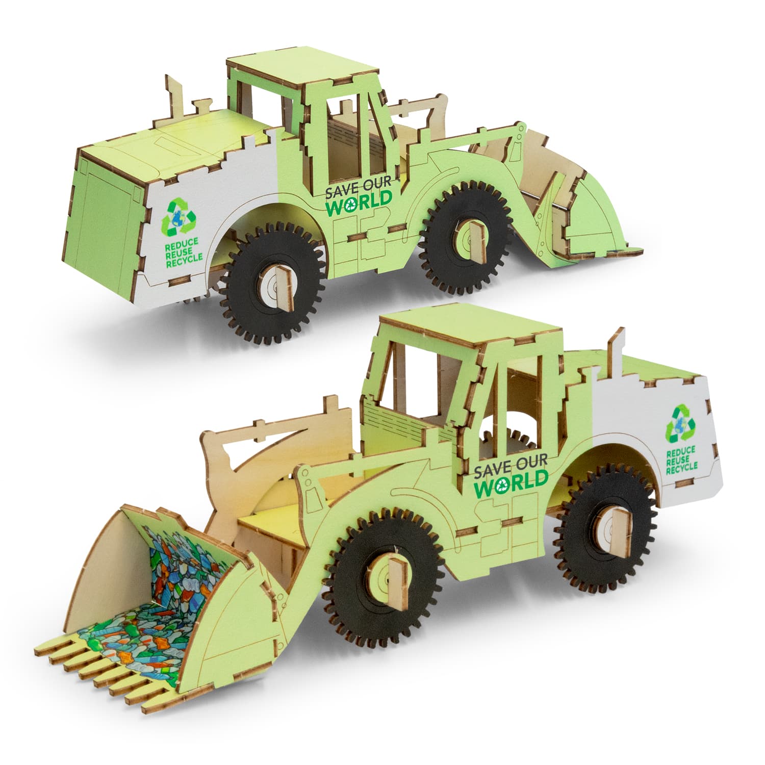 BRANDCRAFT Wheel Loader Wooden Model
