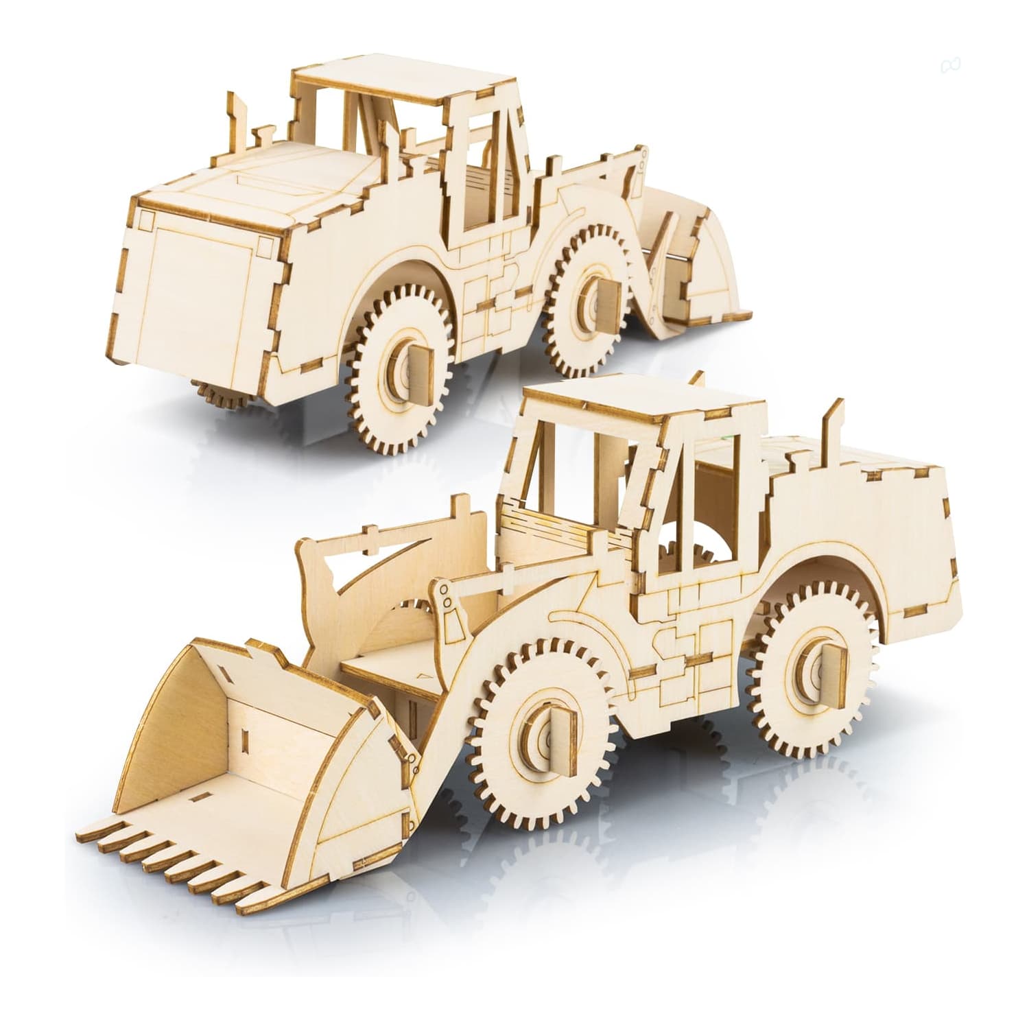 BRANDCRAFT Wheel Loader Wooden Model