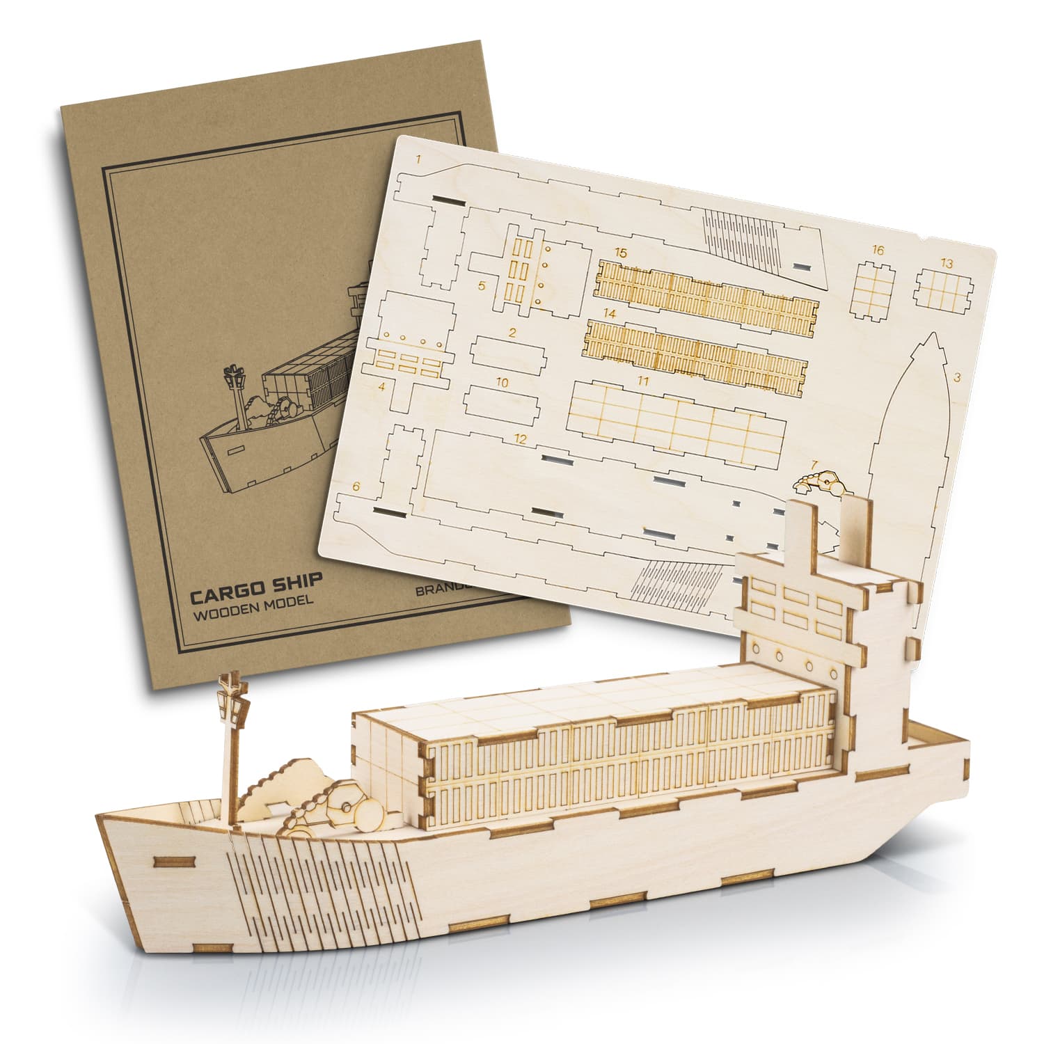 BRANDCRAFT Cargo Ship Wooden Model | Cargo Ship Wooden Model | Custom Merchandise | Merchandise | Customised Gifts NZ | Corporate Gifts | Promotional Products NZ | Branded merchandise NZ | Branded Merch | Personalised Merchandise | Custom Promotional 