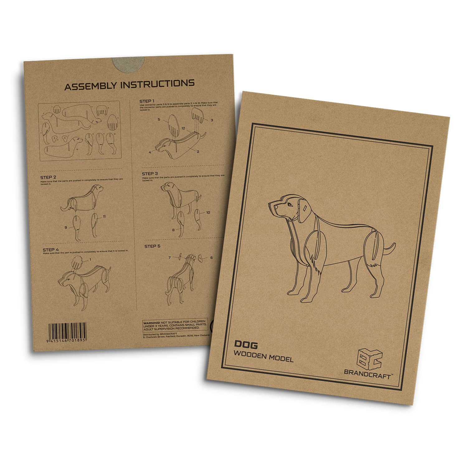 BRANDCRAFT Dog Wooden Model - 124042 Image 
