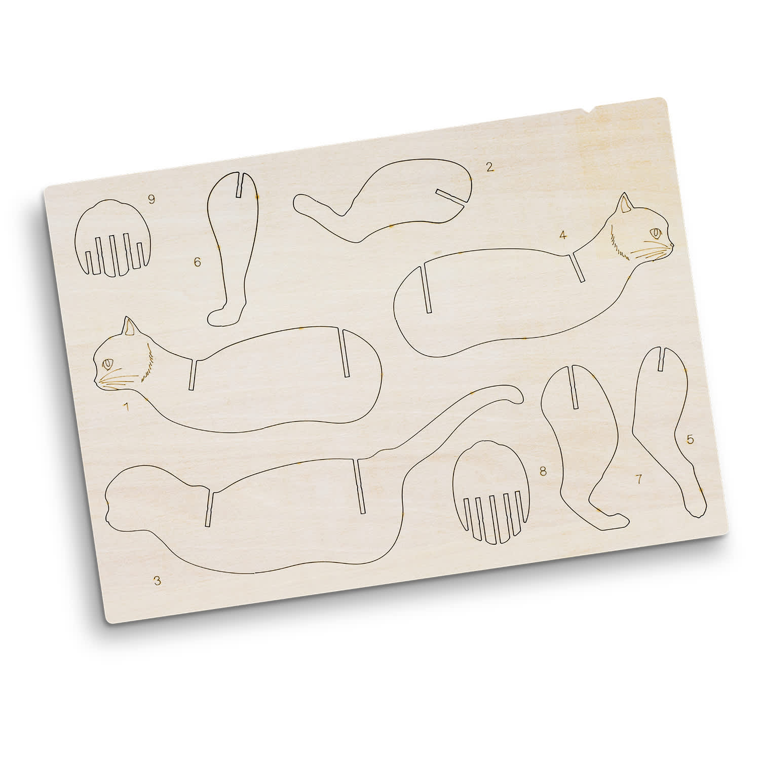 BRANDCRAFT Cat Wooden Model - 124043 Image