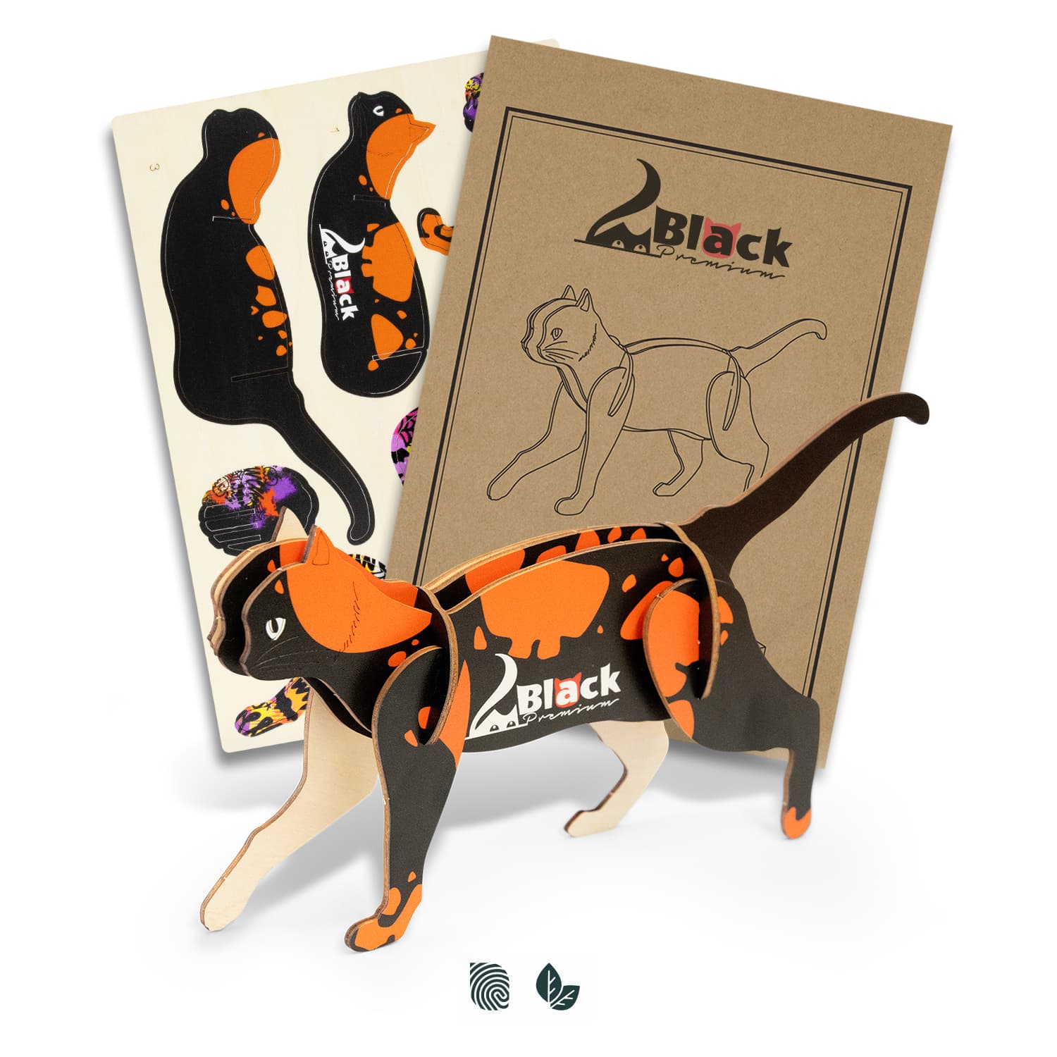 BRANDCRAFT Cat Wooden Model