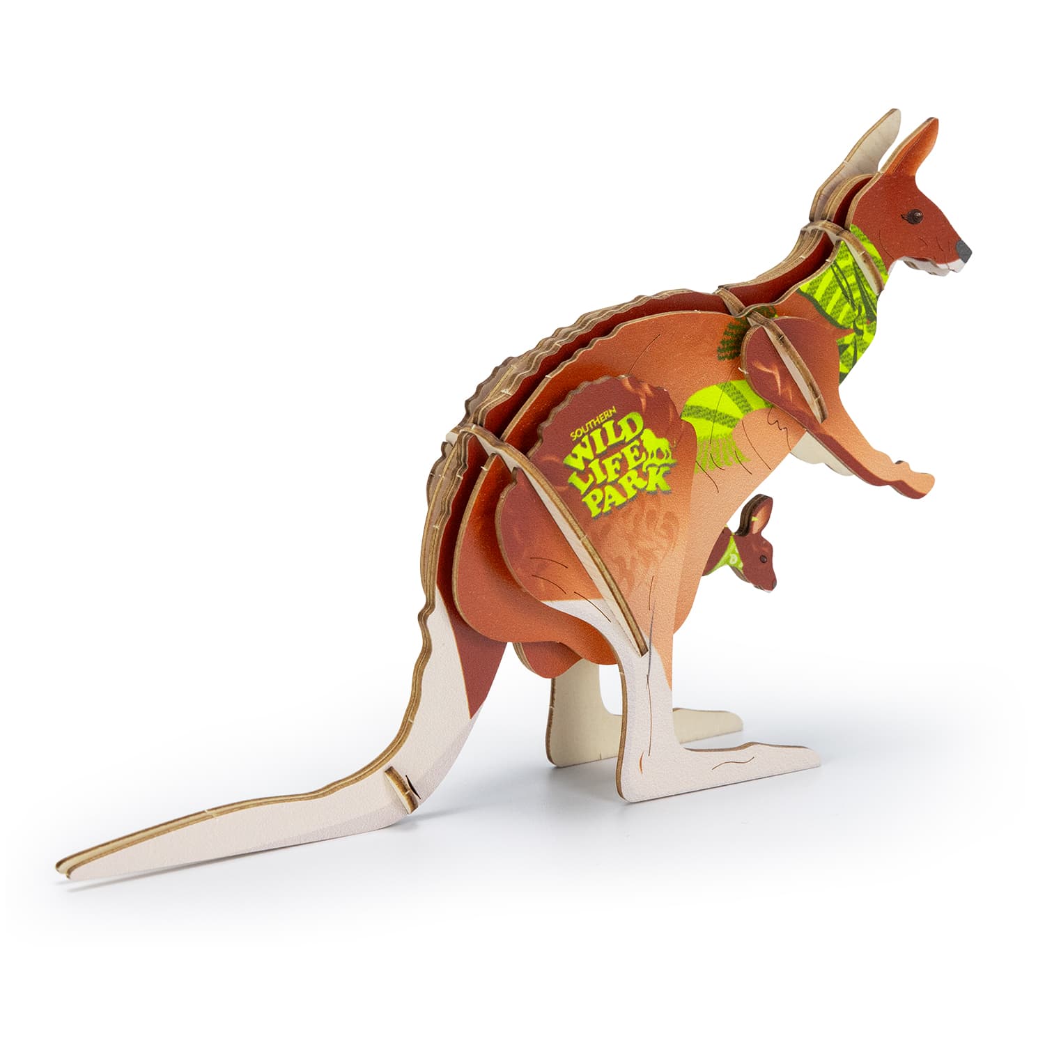 BRANDCRAFT Kangaroo Wooden Model