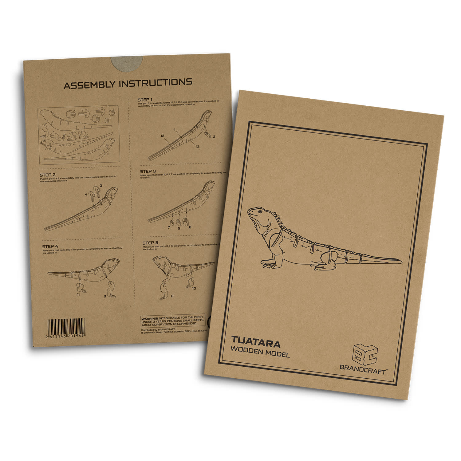 BRANDCRAFT Tuatara Wooden Model - 124046 Image 