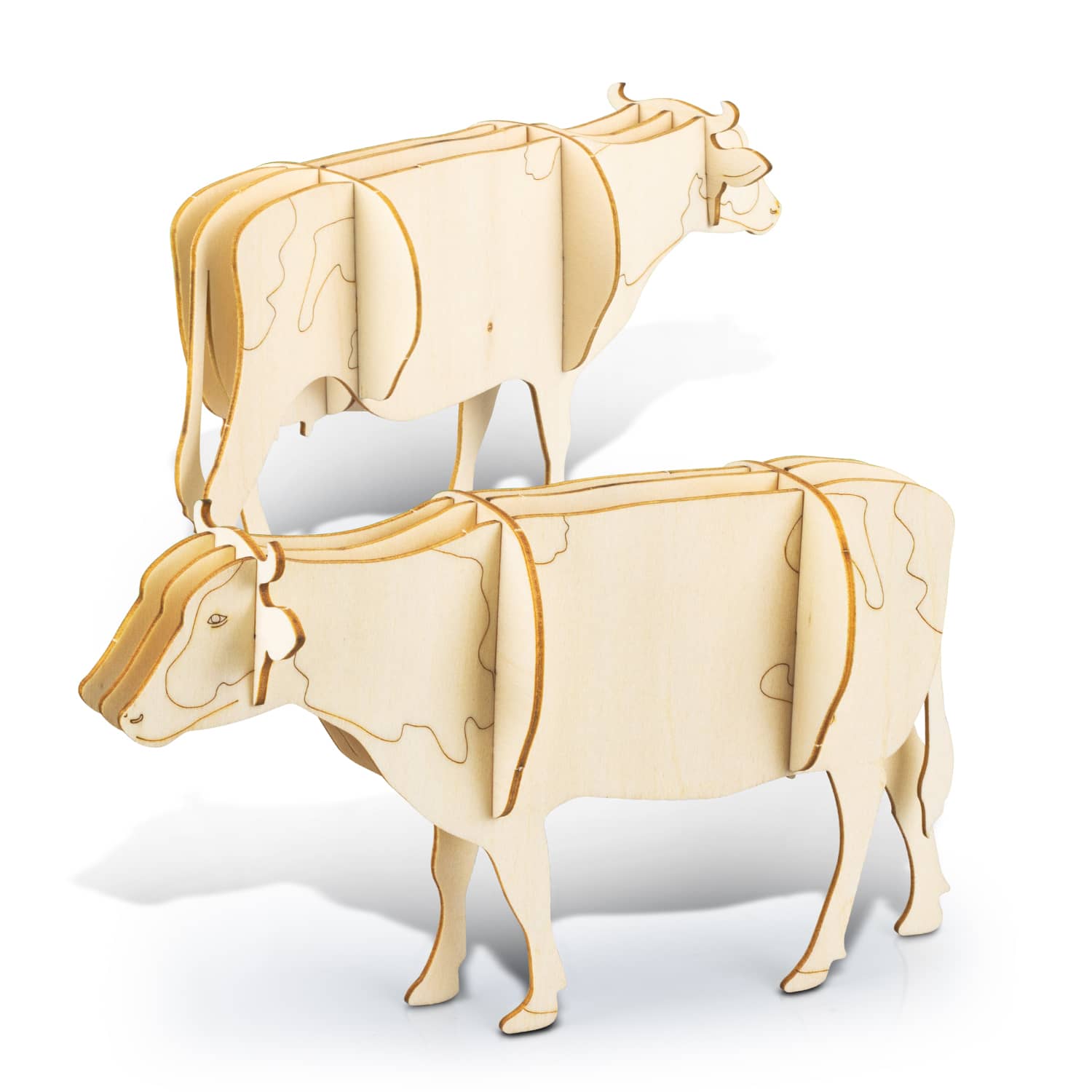 BRANDCRAFT Cow Wooden Model - 124047 Image