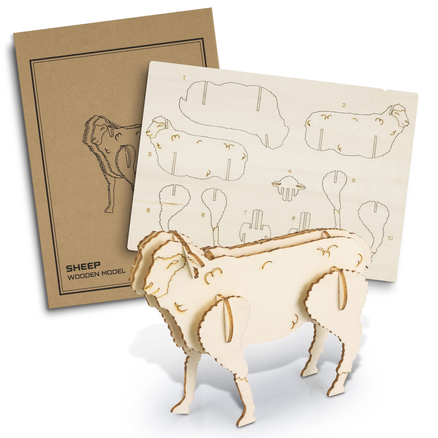 BRANDCRAFT Sheep Wooden Model | Sheep Wooden Model | Custom Merchandise | Merchandise | Customised Gifts NZ | Corporate Gifts | Promotional Products NZ | Branded merchandise NZ | Branded Merch | Personalised Merchandise | Custom Promotional Products | 