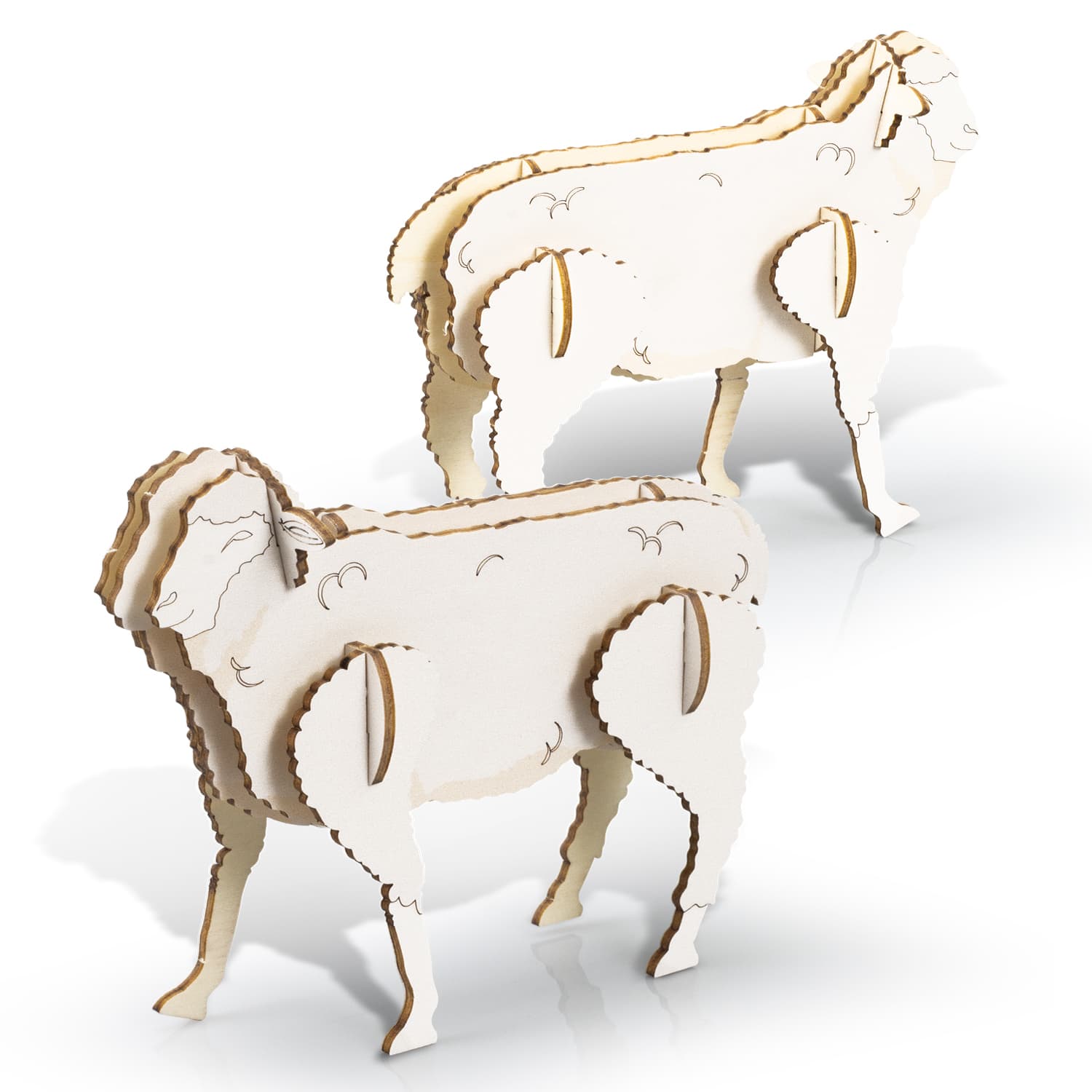 BRANDCRAFT Sheep Wooden Model - 124048 Image 