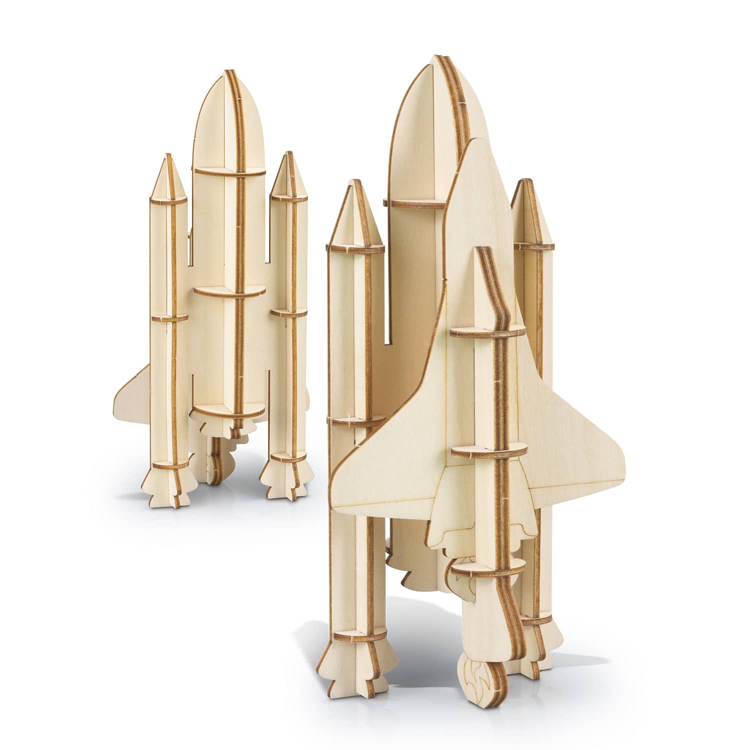 BRANDCRAFT Rocket Ship Wooden Model - 124051 Image