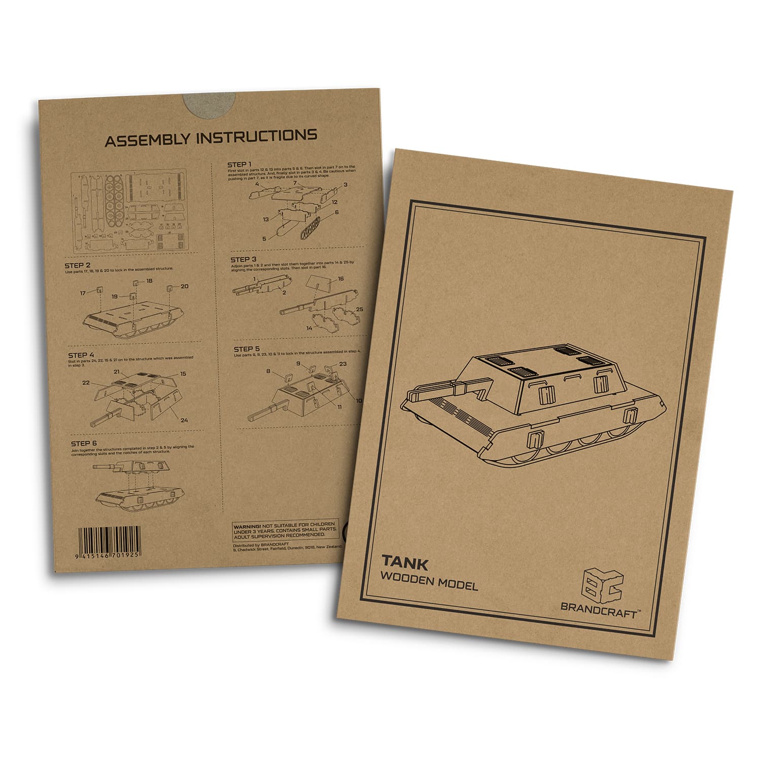 BRANDCRAFT Tank Wooden Model - 124053 Image 