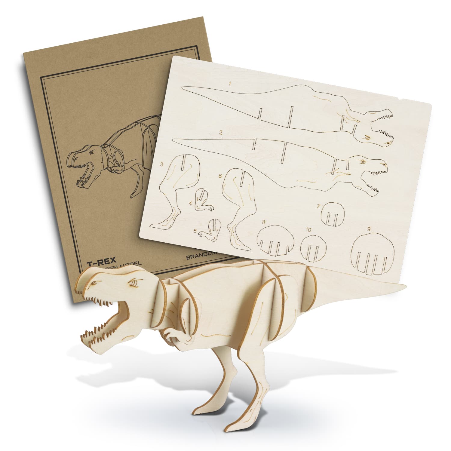 BRANDCRAFT Tyrannosaurus Rex Wooden Model | Tyrannosaurus Rex Wooden Model | Custom Merchandise | Merchandise | Customised Gifts NZ | Corporate Gifts | Promotional Products NZ | Branded merchandise NZ | Branded Merch | Personalised Merchandise | 