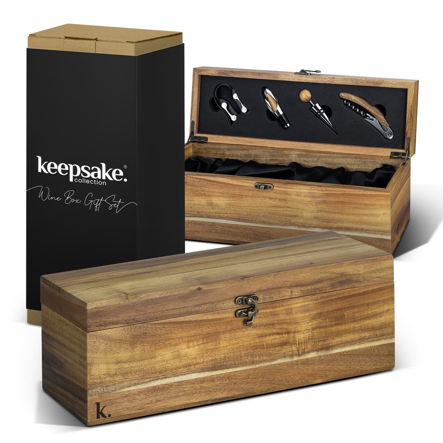 Keepsake Wine Box Gift Set | Wine Box Gift Set NZ | Custom Wine Box Gift Set | Customised Wine Box Gift Set | Personalised Wine Box Gift Set | Custom Merchandise | Merchandise | Customised Gifts NZ | Corporate Gifts | Promotional Products NZ | 