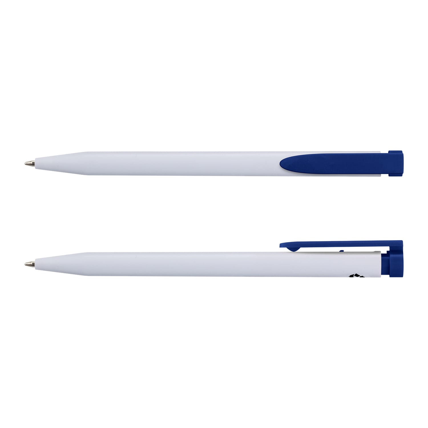 Recycled Plastic Pen - 124857 Image White/Blue