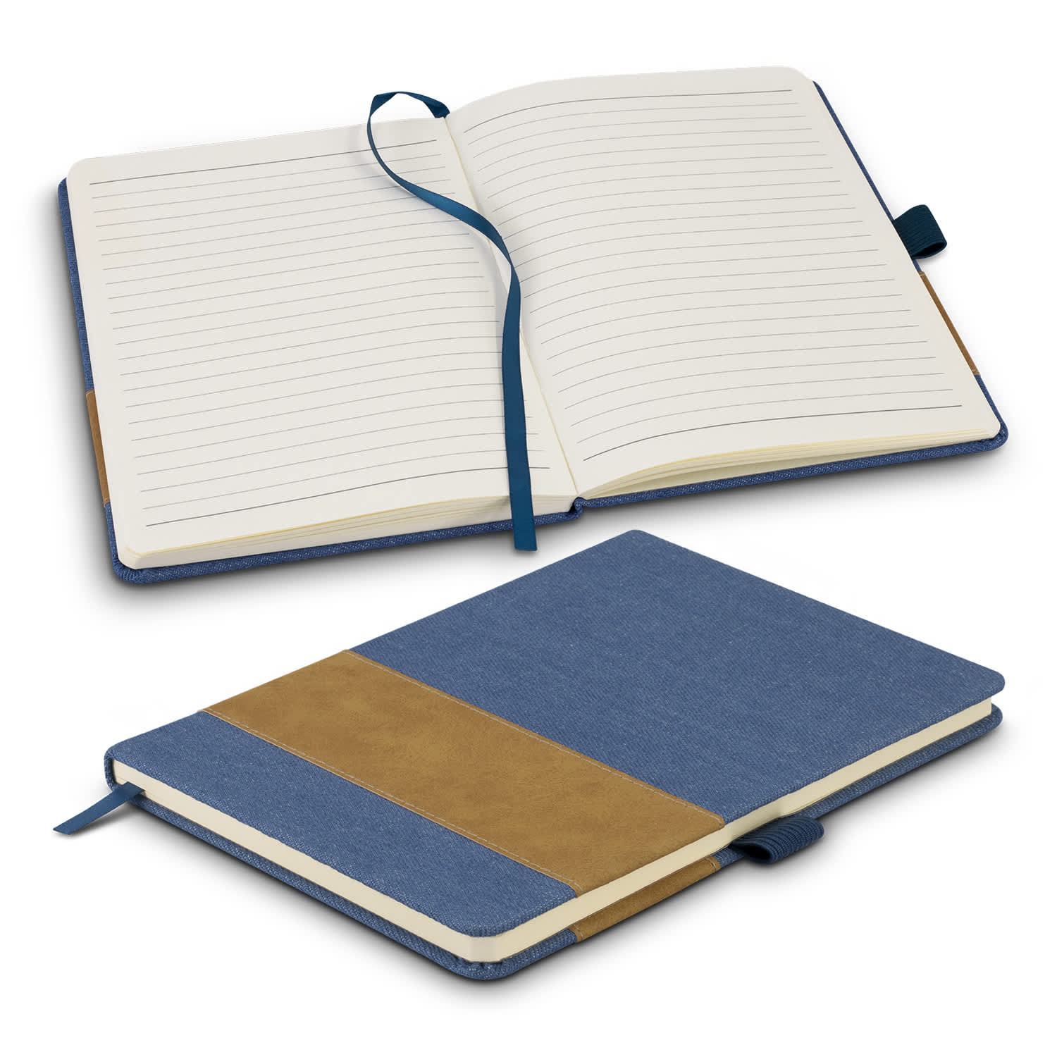 Denim Notebook - 124869 Image Dark Blue