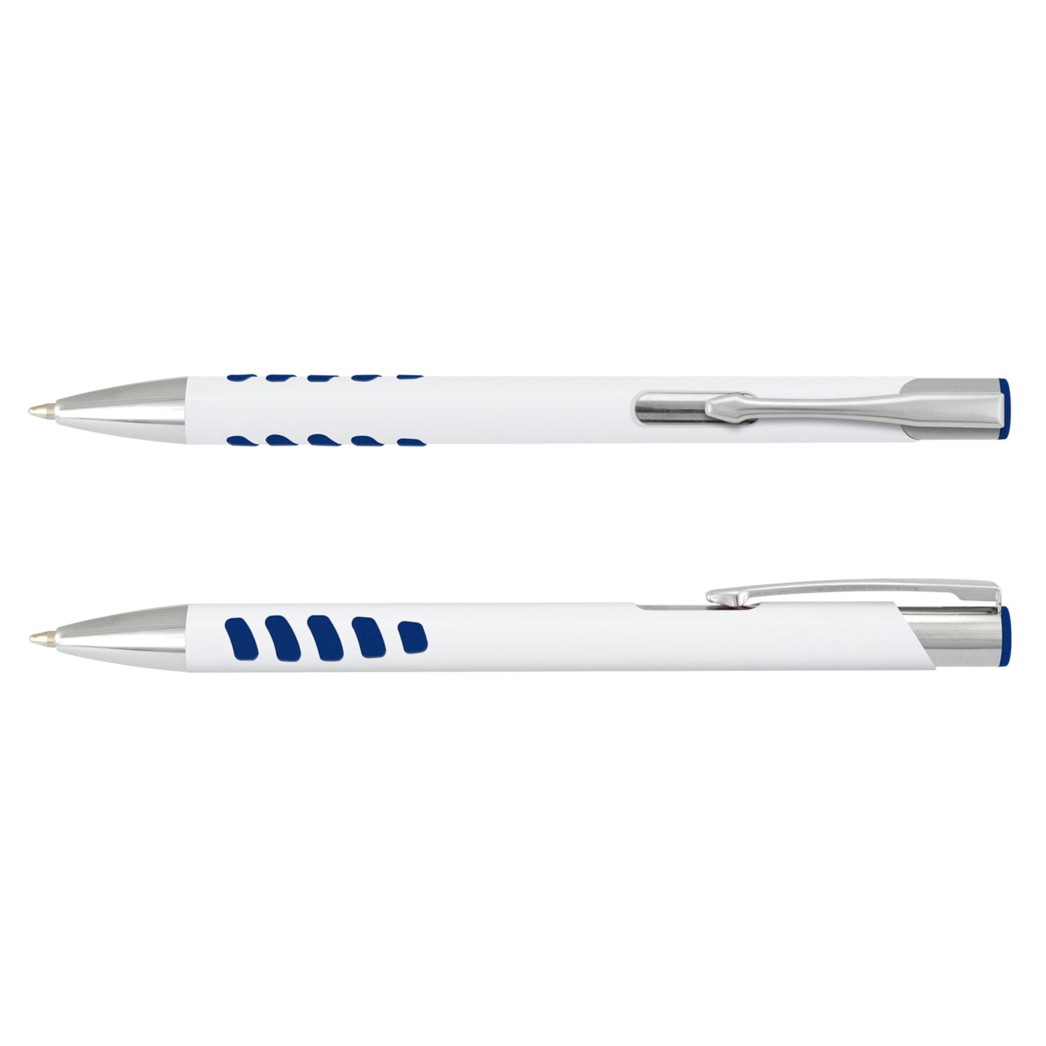 Panama Grip Pen - White Barrel - 124903 Image White/Royal Blue
