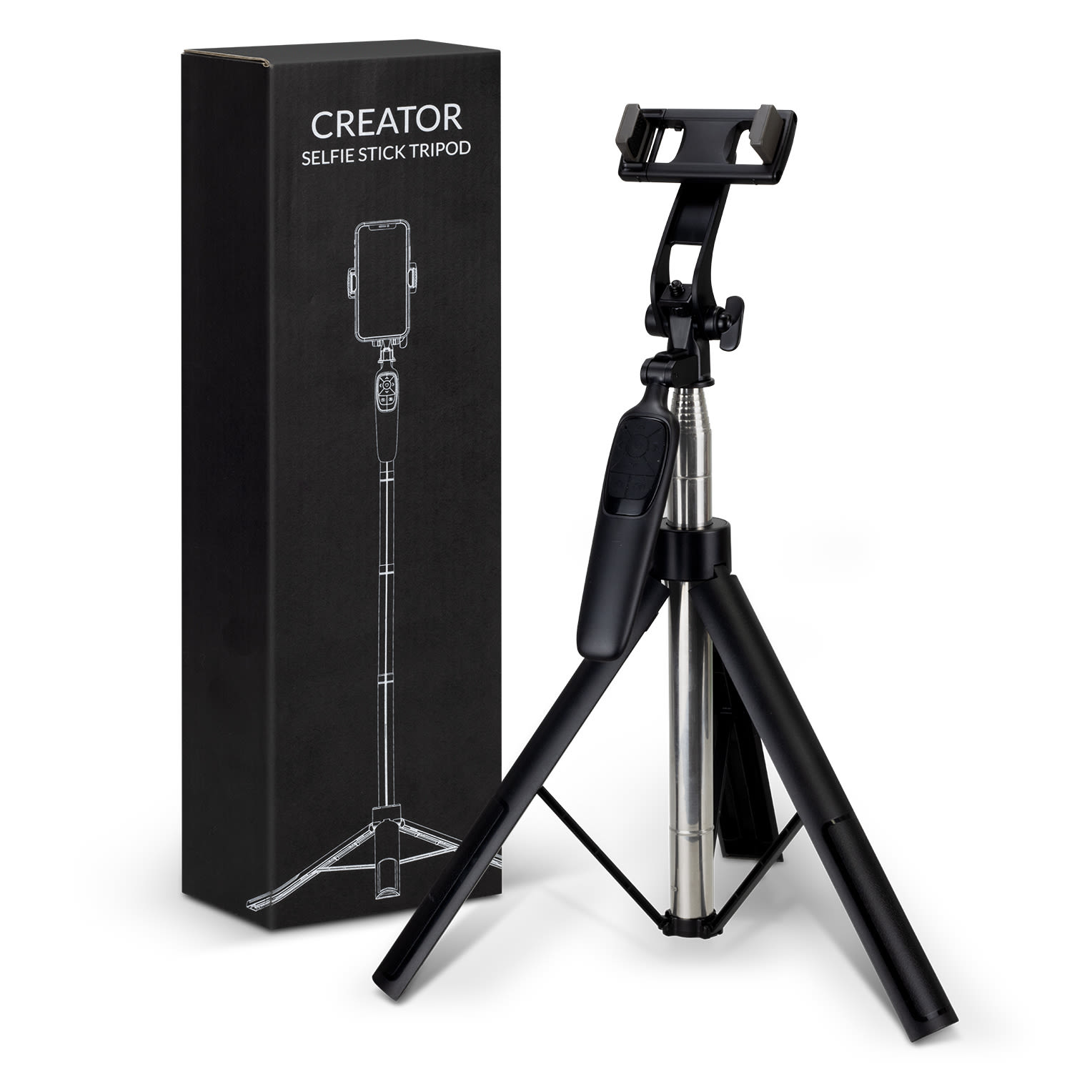 Creator Selfie Stick Tripod | Custom Selfie Stick Tripod | Customised Selfie Stick Tripod | Personalised Selfie Stick Tripod | Selfie Stick Tripod | Custom Merchandise | Merchandise | Customised Gifts NZ | Corporate Gifts | Promotional Products NZ | 