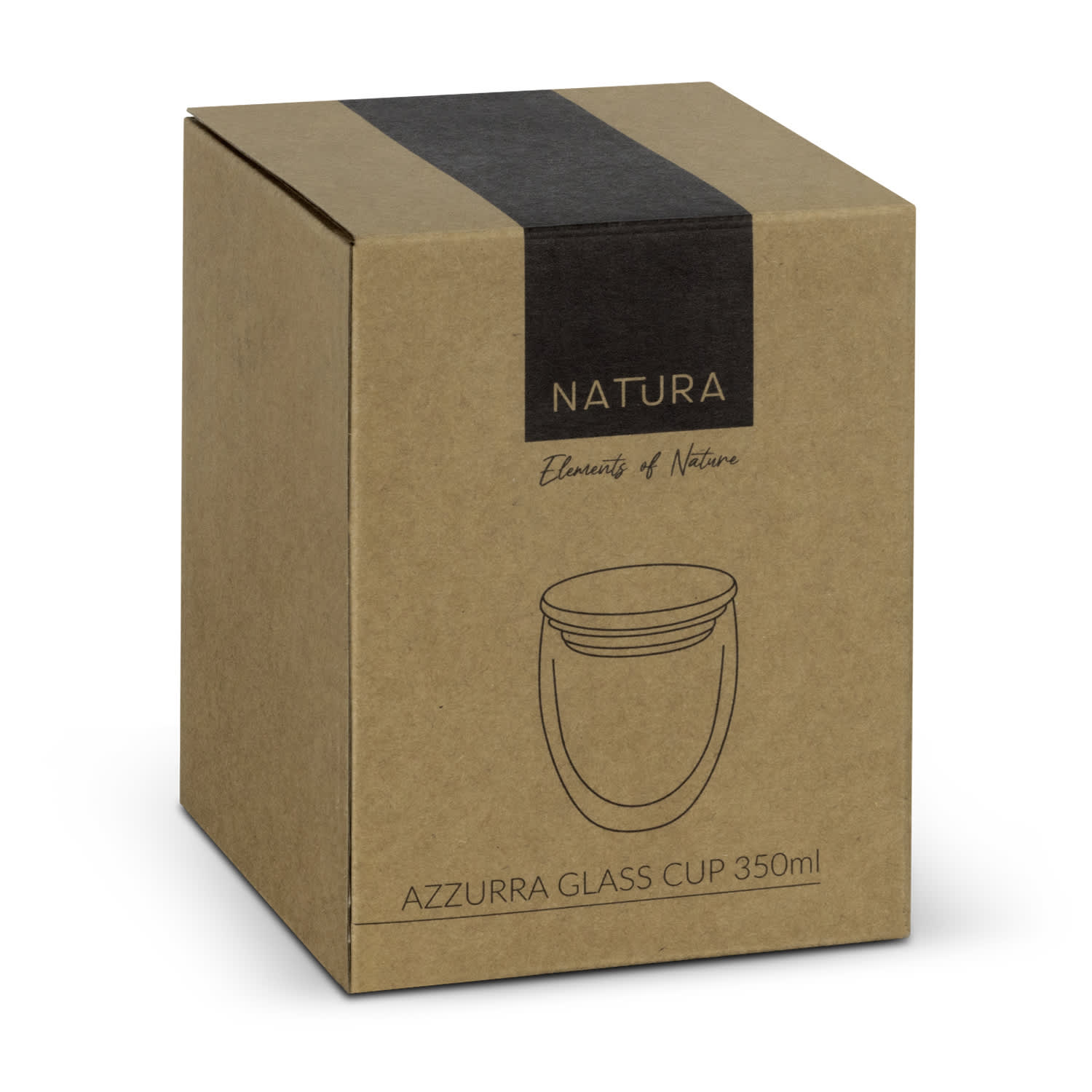 NATURA Azzurra Glass Cup - 350ml - 124978 Image