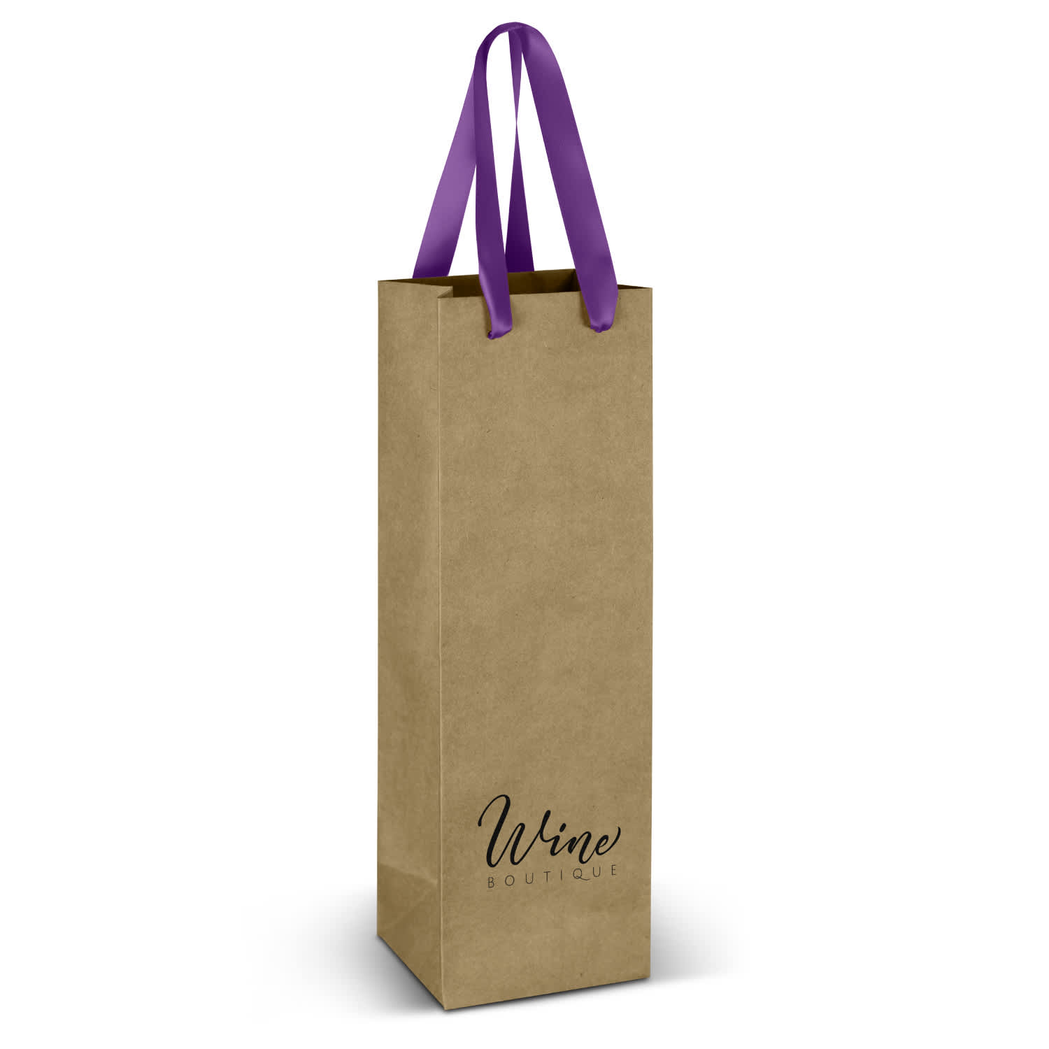 Wine Ribbon Handle Paper Bag | Custom Paper Bags | Customised Paper Bags | Personalised Paper Bags | Custom Merchandise | Merchandise | Customised Gifts NZ | Corporate Gifts | Promotional Products NZ | Branded merchandise NZ | Branded Merch | 