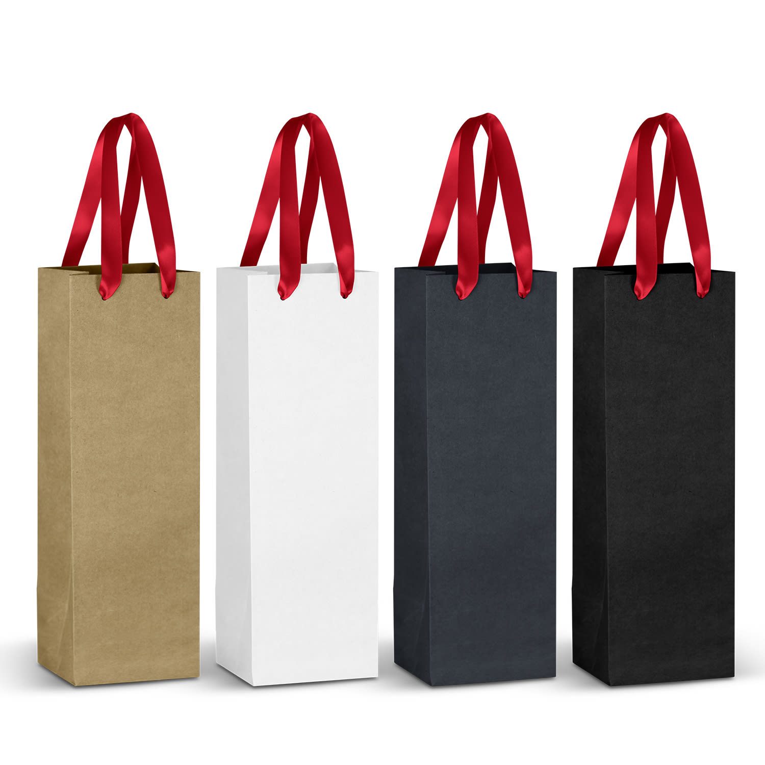 Champagne Ribbon Handle Paper Bag - 125055 Image 