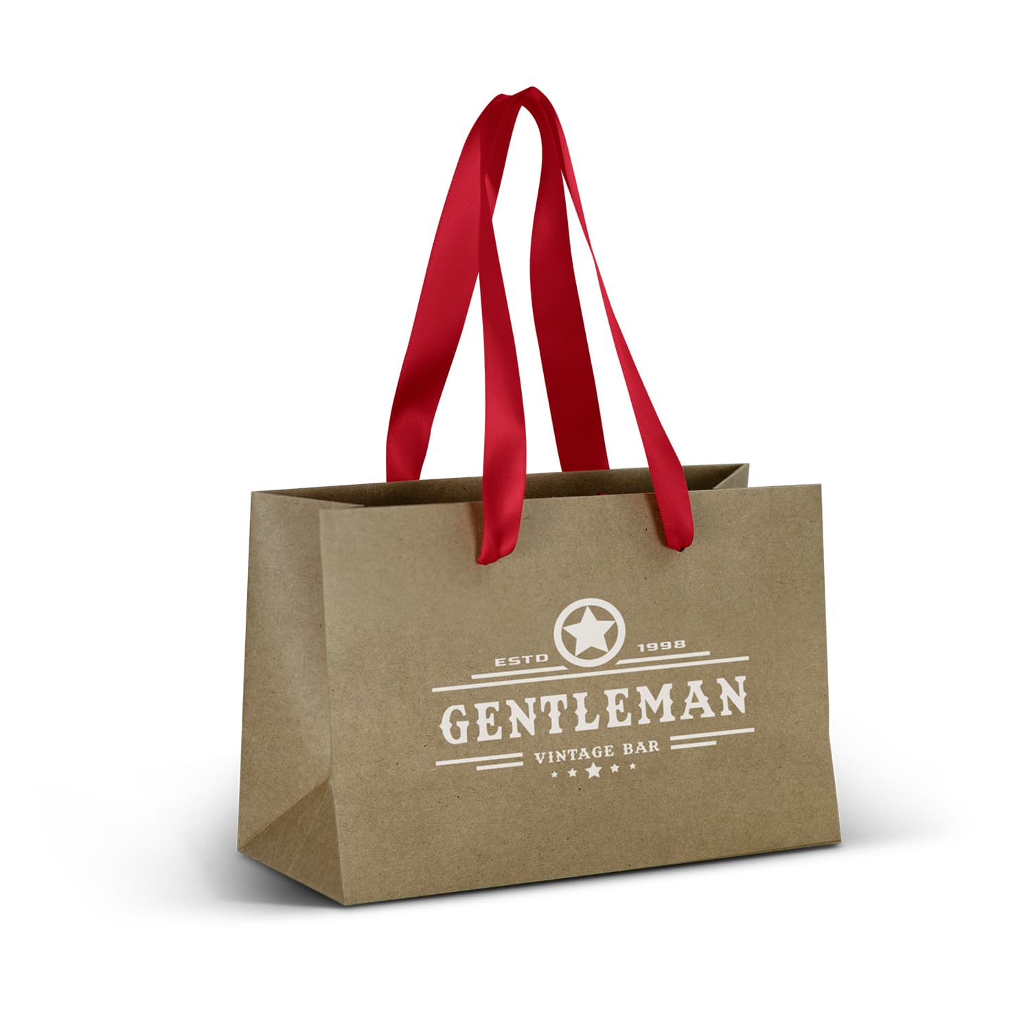 Small Ribbon Handle Paper Bag | Custom Paper Bags | Customised Paper Bags | Personalised Paper Bags | Custom Merchandise | Merchandise | Customised Gifts NZ | Corporate Gifts | Promotional Products NZ | Branded merchandise NZ | Branded Merch | 