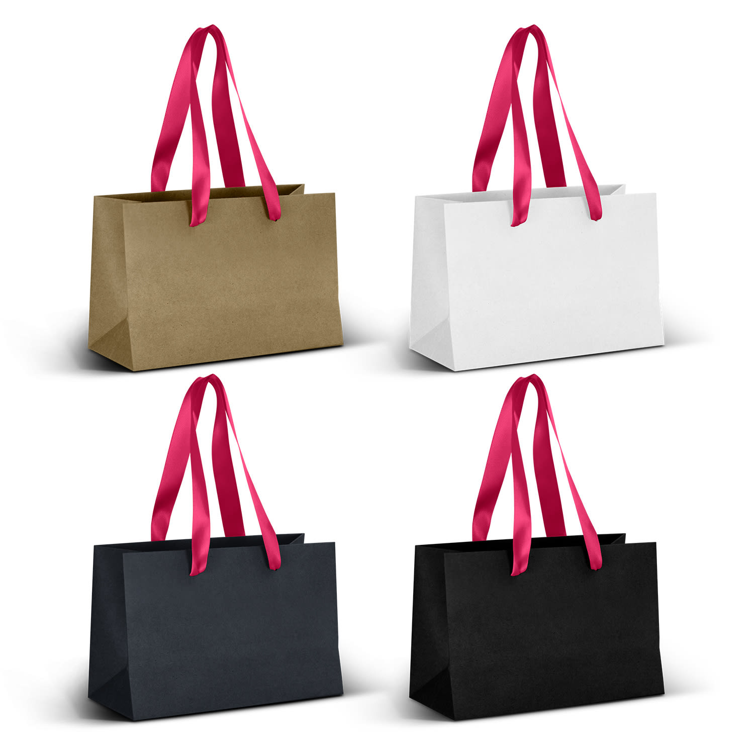 Small Ribbon Handle Paper Bag - 125056 Image 
