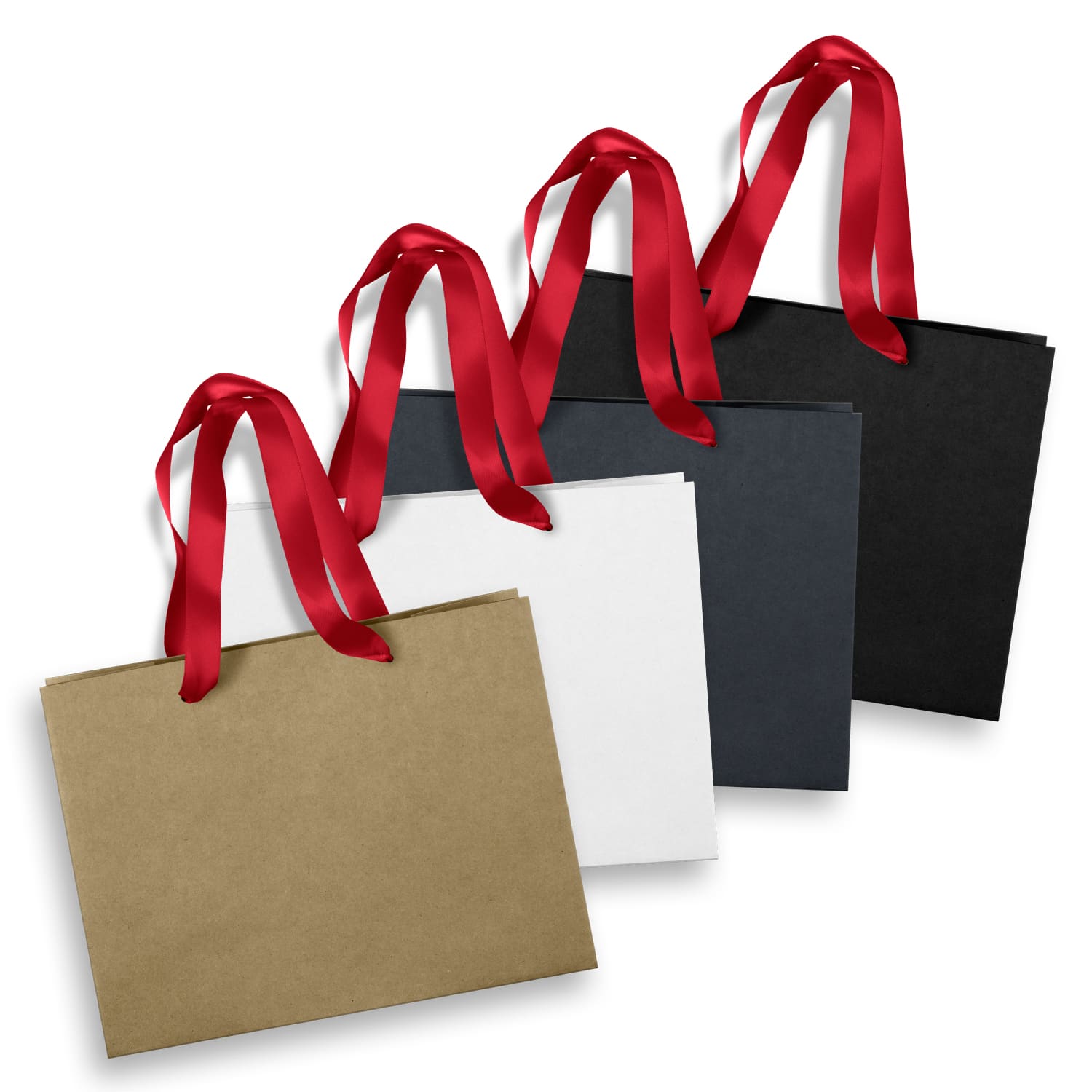 Medium Ribbon Handle Paper Bag - 125057 Image