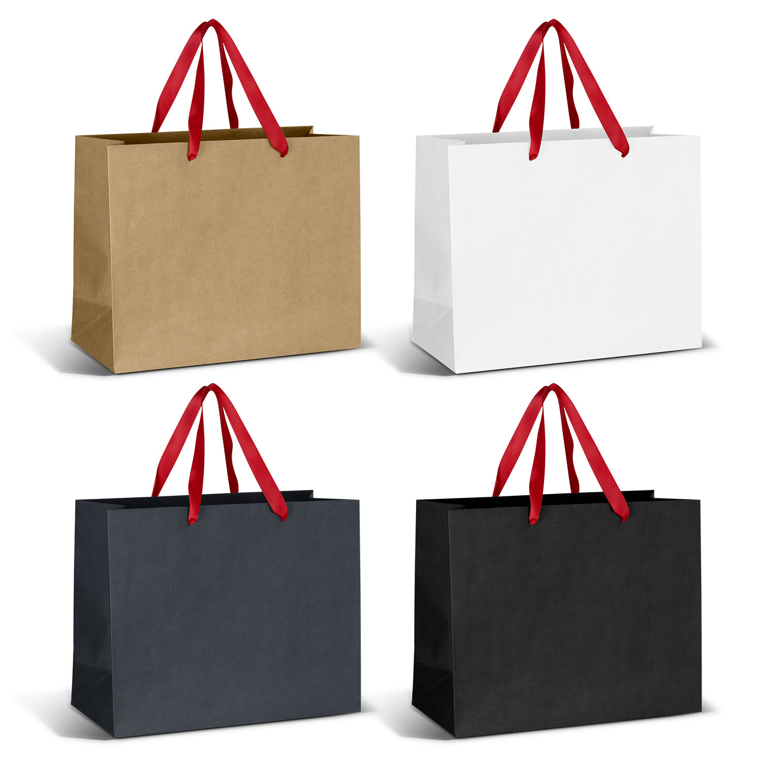 Large Ribbon Handle Paper Bag - 125058 Image