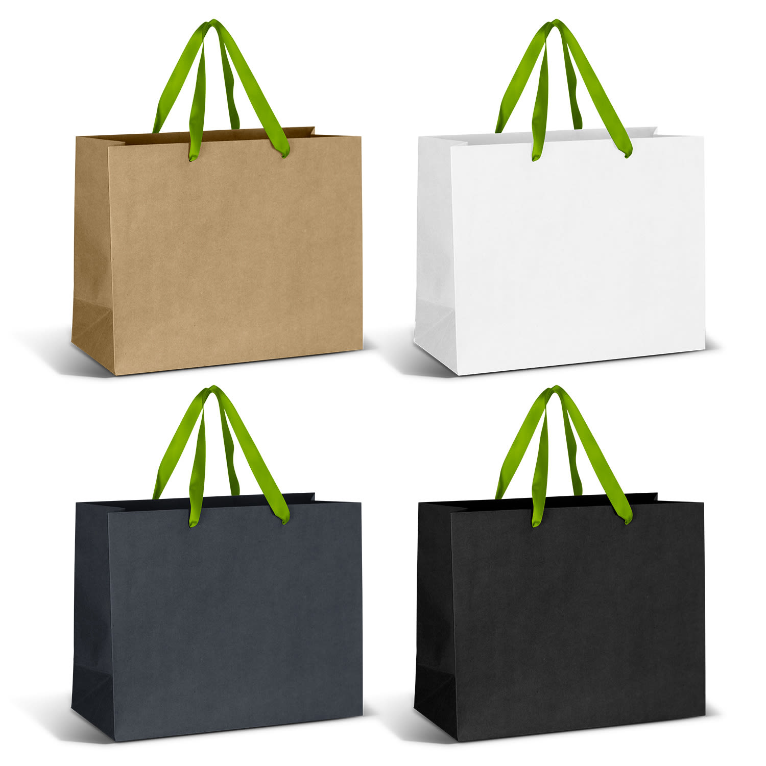 Large Ribbon Handle Paper Bag - 125058 Image