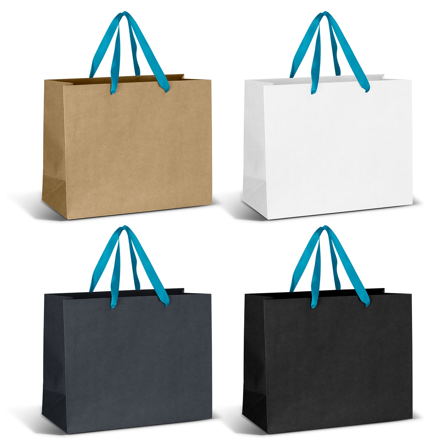 Large Ribbon Handle Paper Bag - 125058 Image
