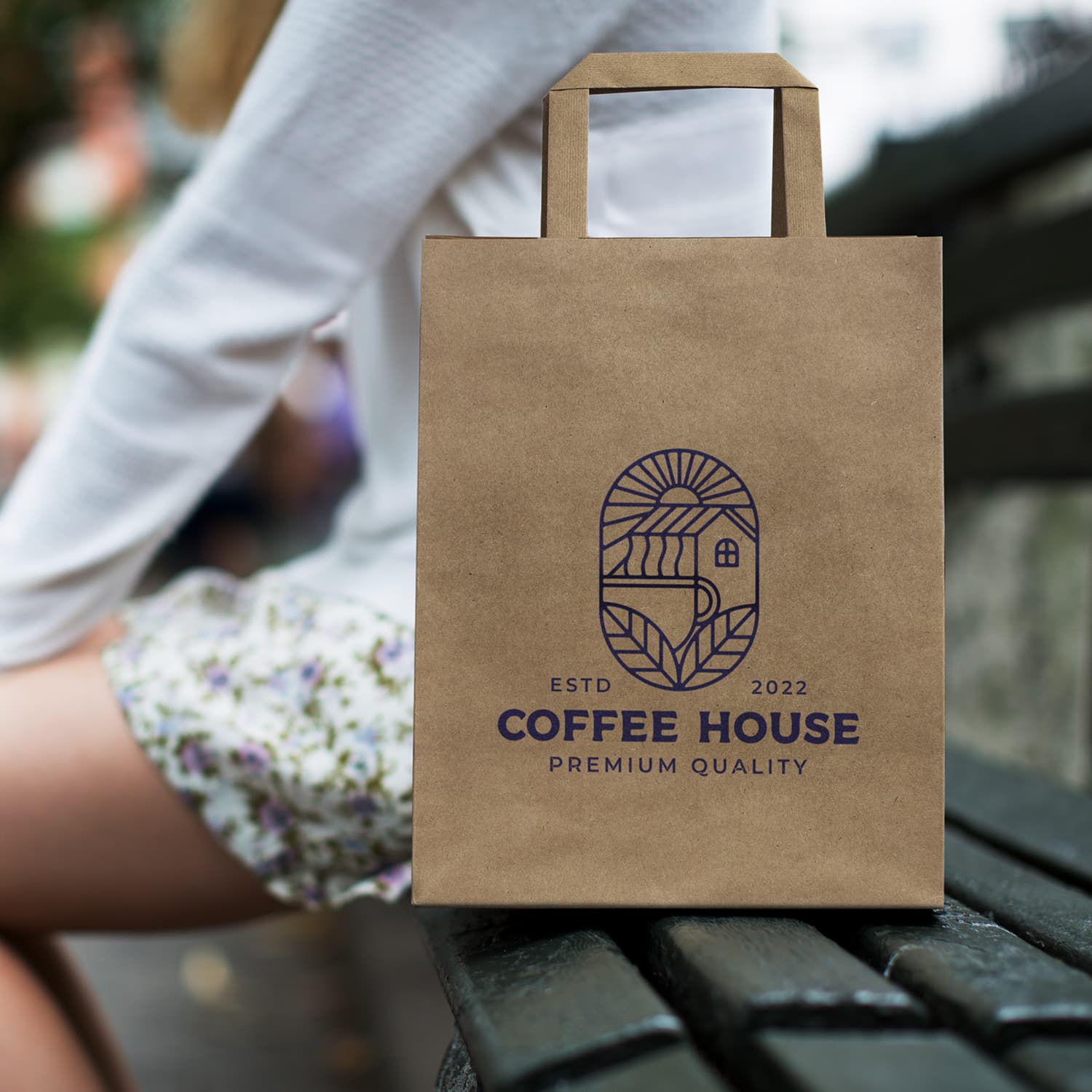Medium Flat Handle Paper Bag Portrait - image 6