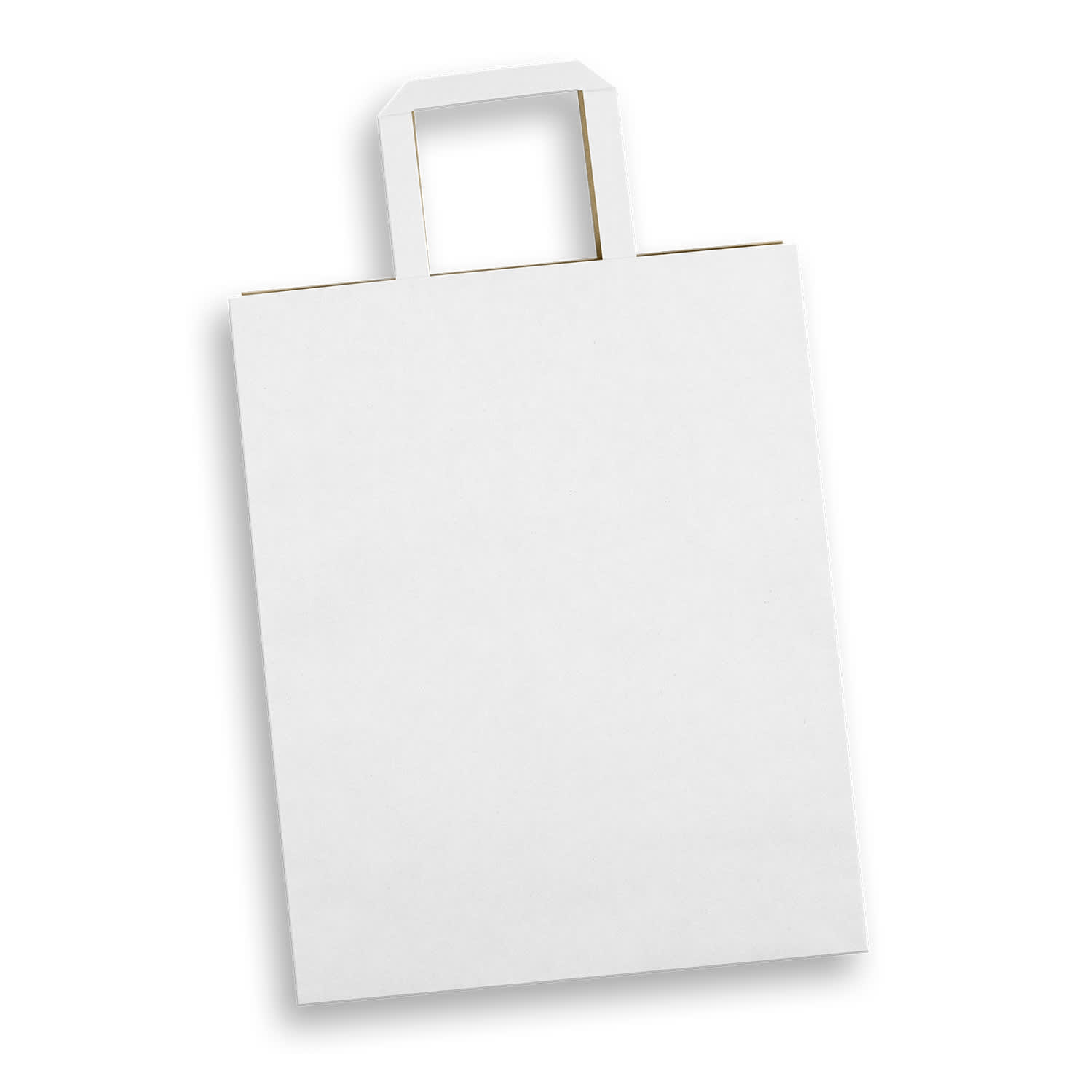 Large Flat Handle Paper Bag Portrait - 125061 Image White