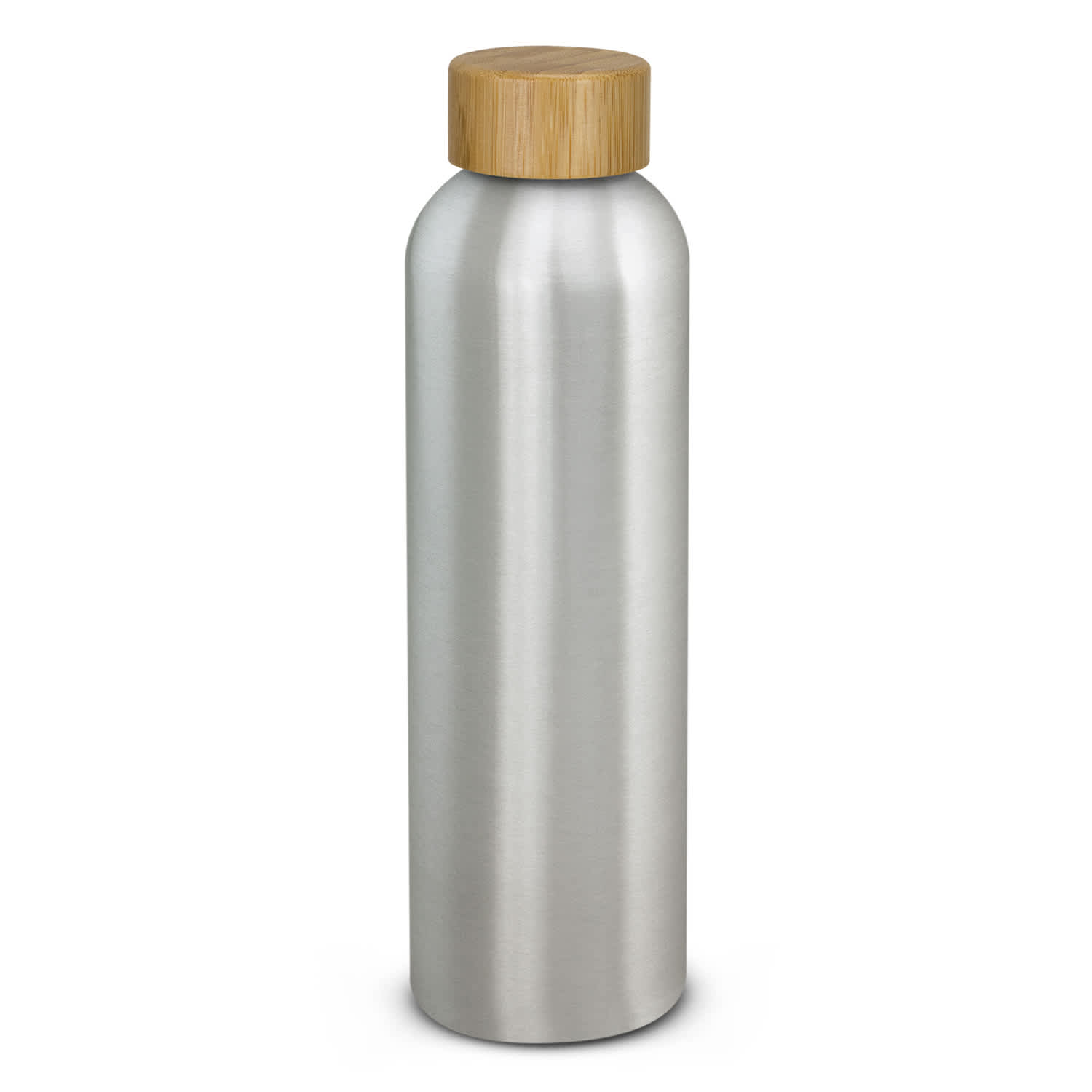 Eden Aluminium Bottle Bamboo Lid - 125304 Image Silver