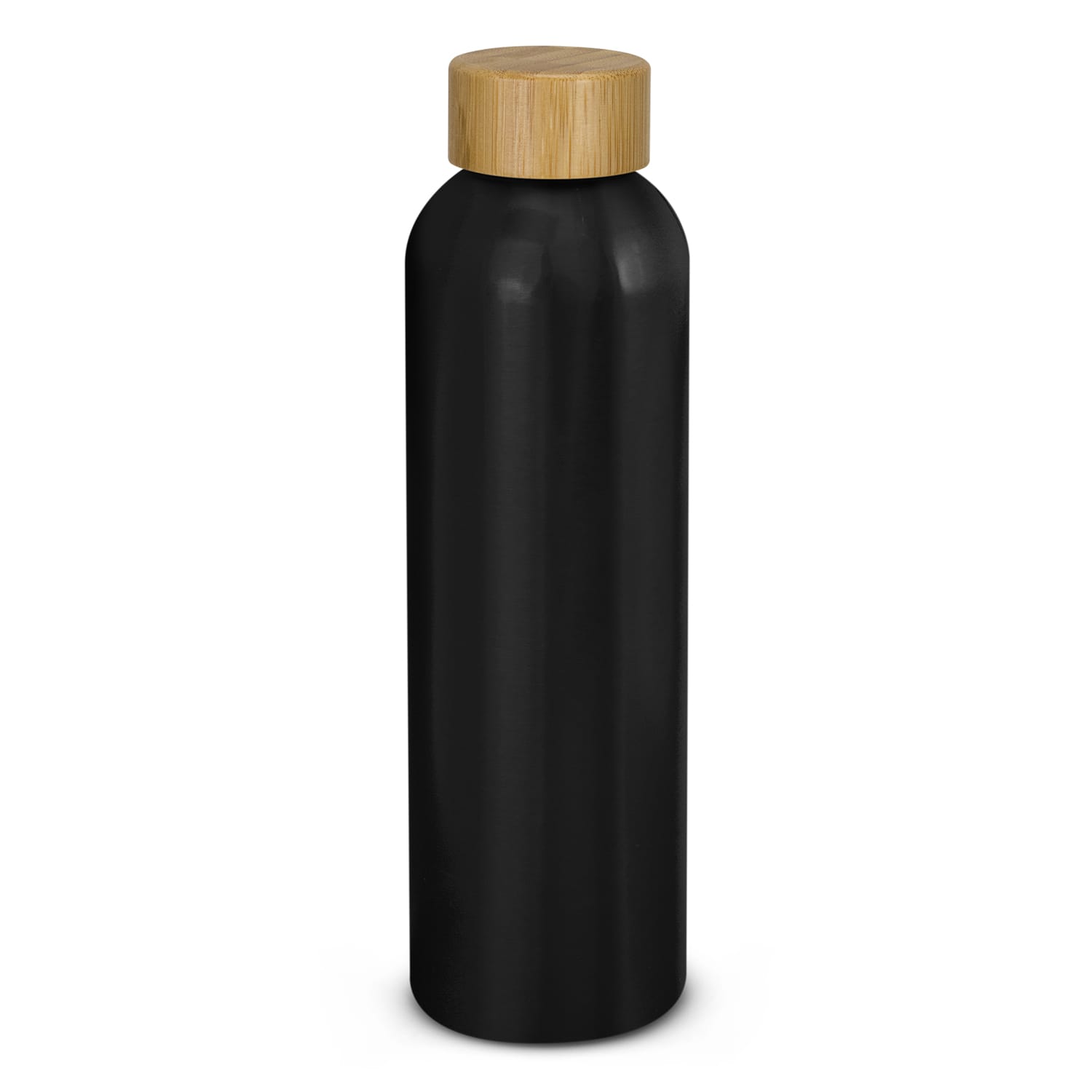 Eden Aluminium Bottle Bamboo Lid - 125304 Image Black